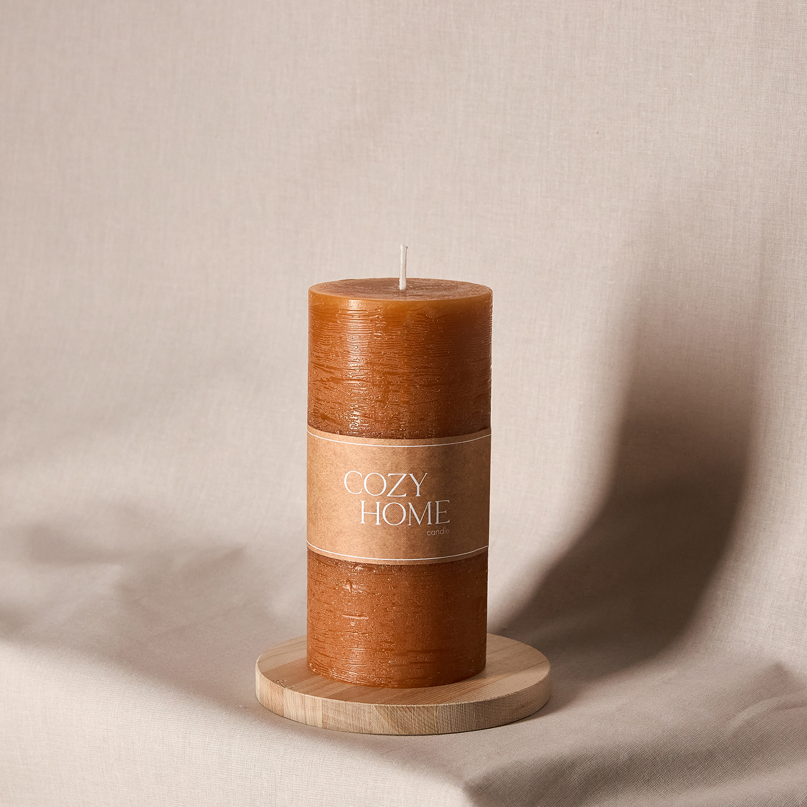 Свеча Пламя/Fiamma классическая, охра