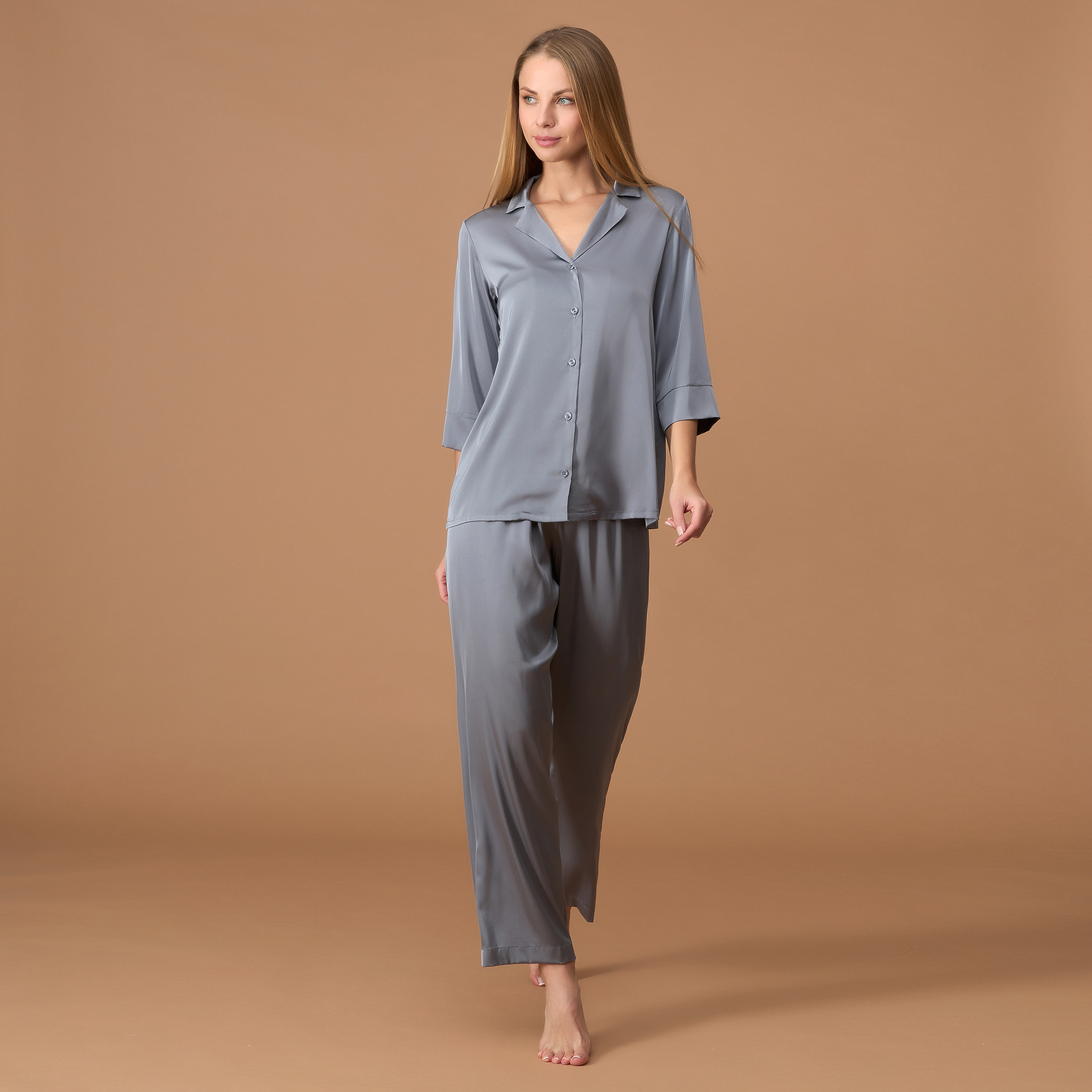 Пижама Alisma, серебро II CozyHome, цвет серый, размер 48