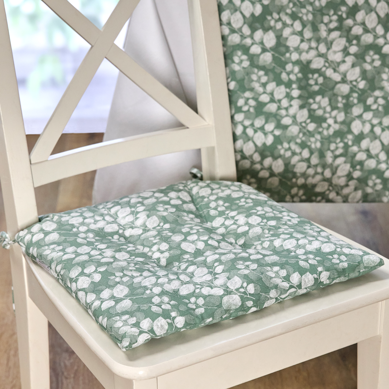 Подушка на стул Tremolo, 2 шт CozyHome, цвет зеленый, размер Один размер - фото 1