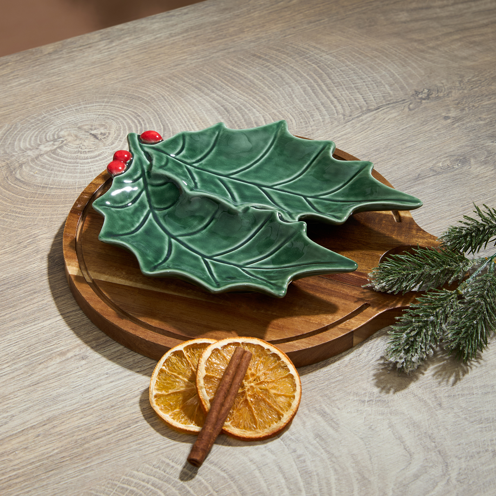 Блюдо Зеленый лист/Foglia Verde II