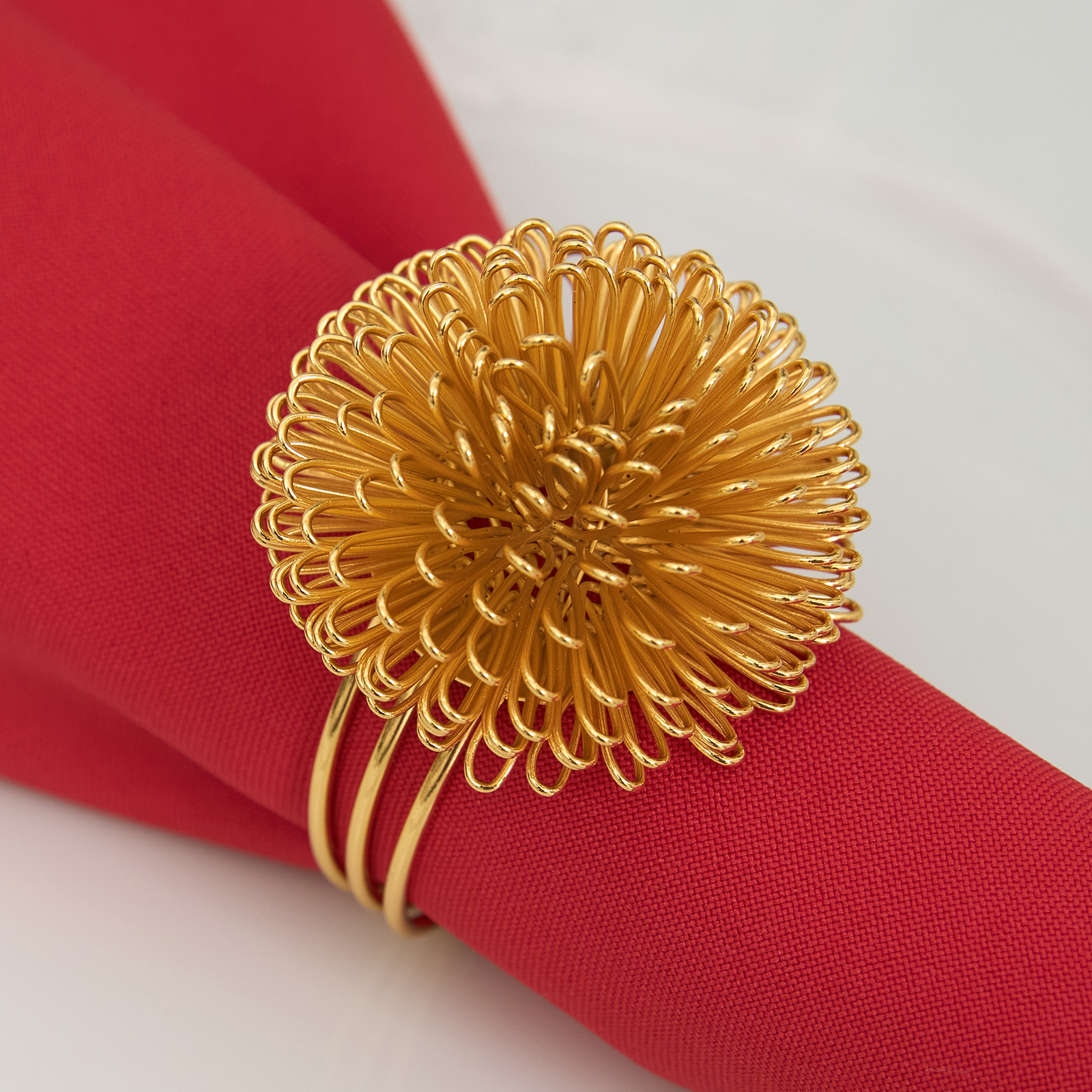 Набор колец Gold flower для салфеток набор медных колец для салфеток ромашка
