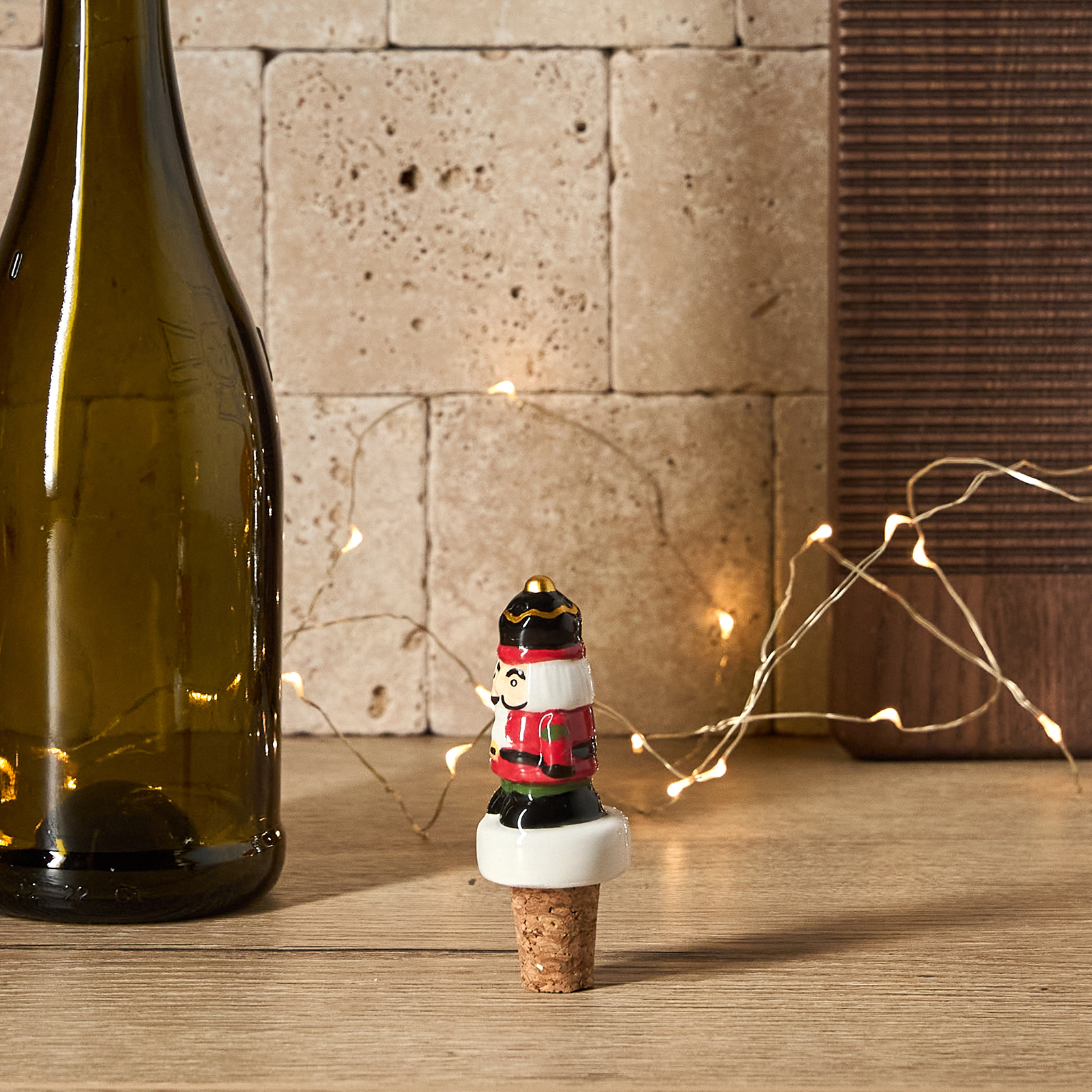 Пробка для вина Christmas jam, щелкунчик CozyHome, цвет мультиколор, размер Один размер - фото 2