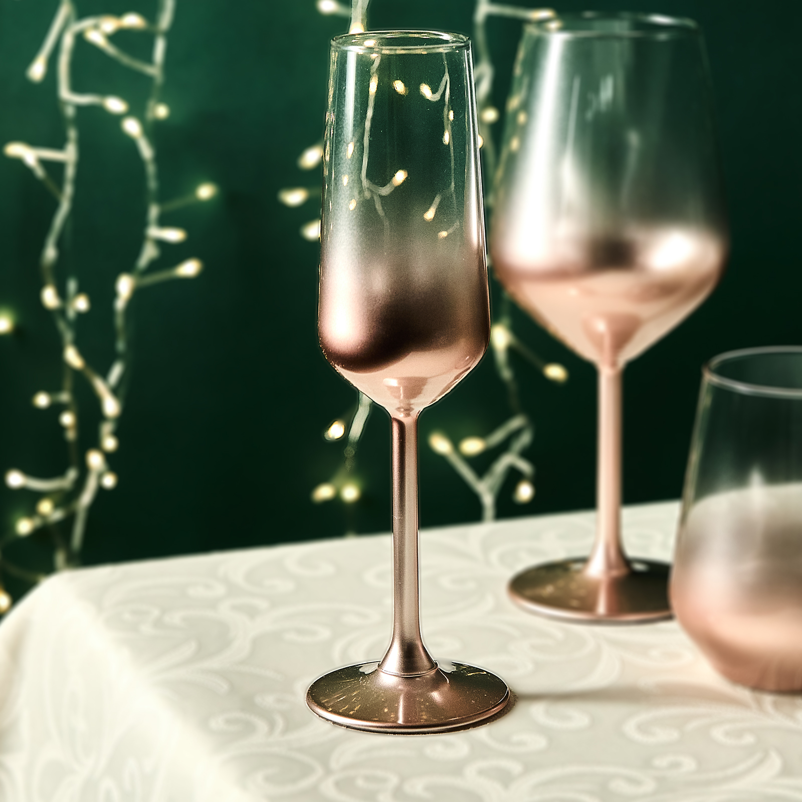 бокал для шампанского с гравировкой kasandra gold Бокал для шампанского Tanchez pink gold