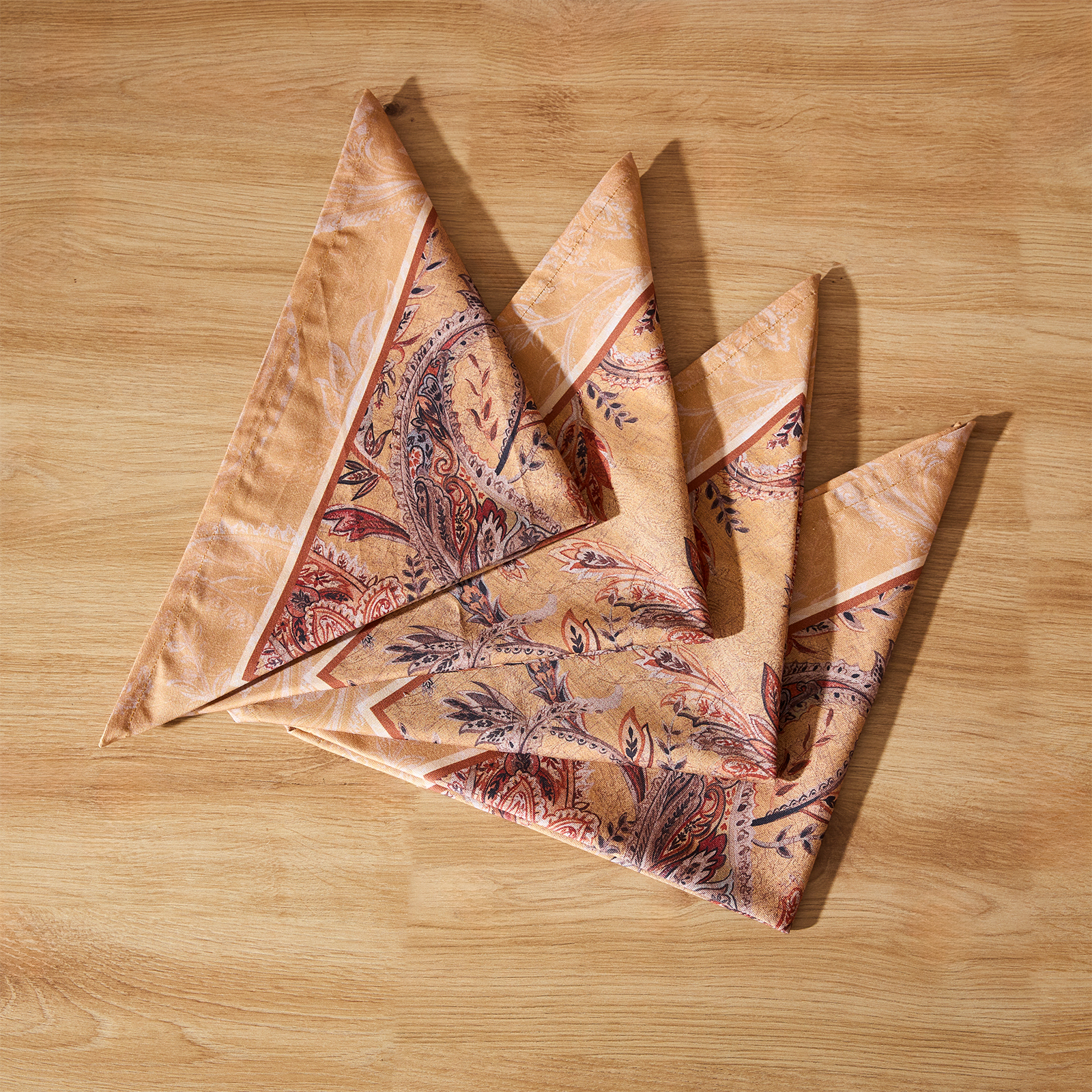 Набор салфеток Пайсли/Paisley, охра