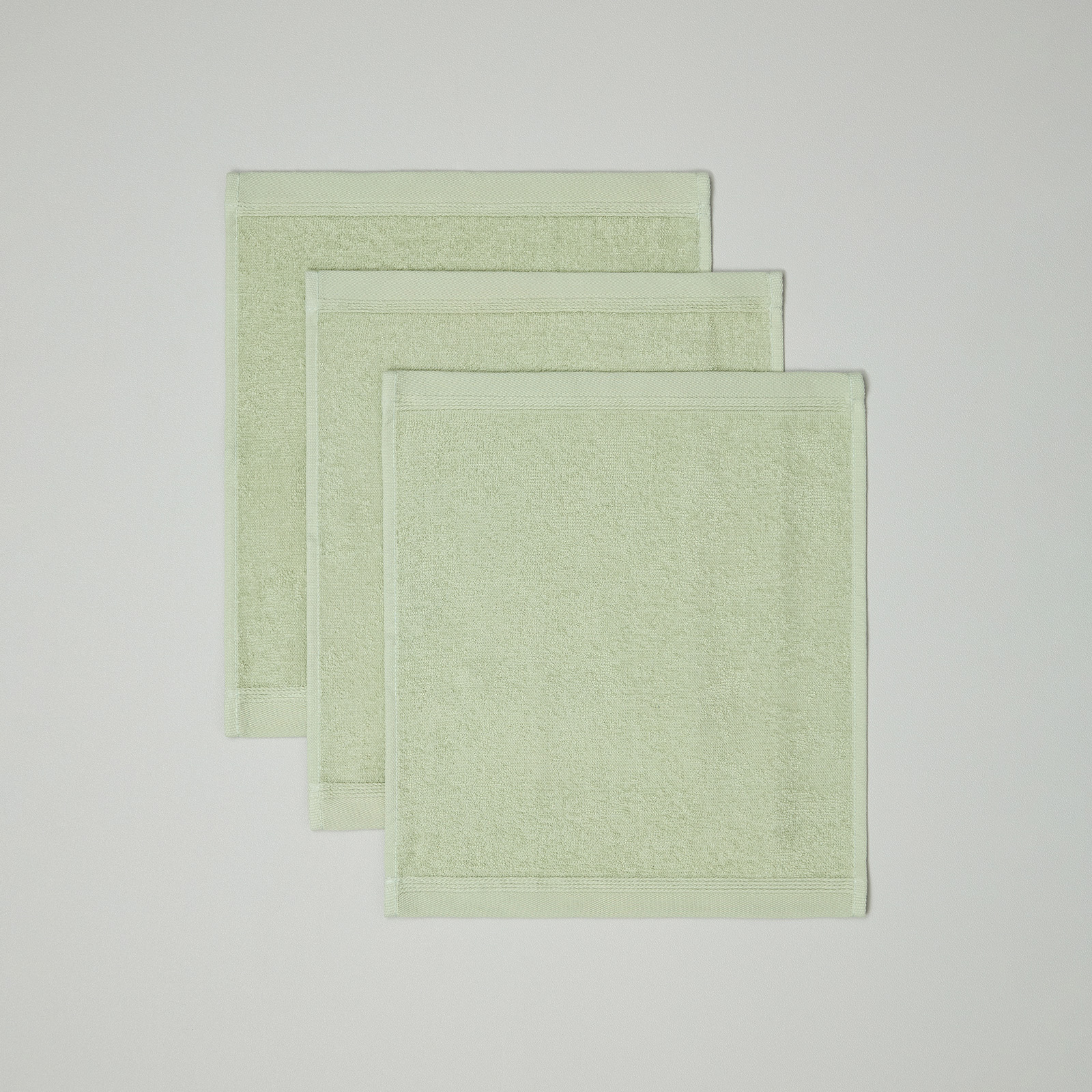 Комплект махровых салфеток Джино/Gino, зеленый