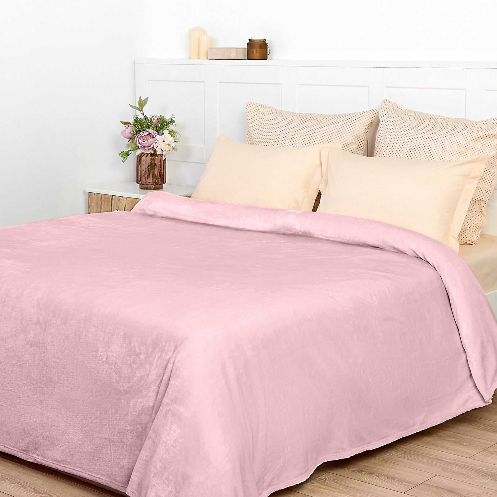 Плед Supersoft, розовый продуктовая тележка минни маус розовый