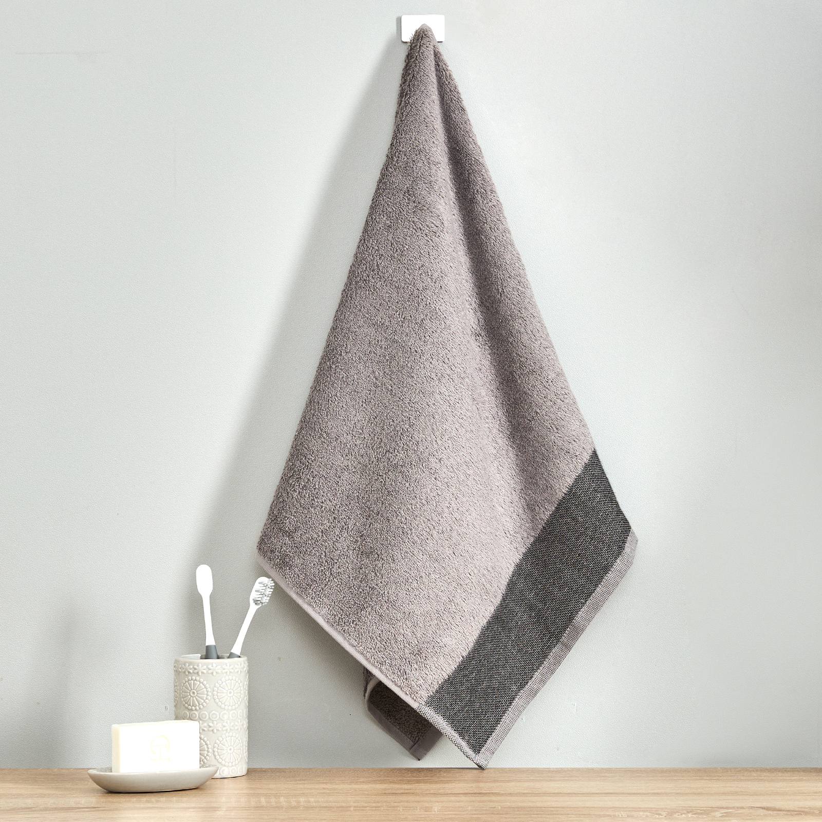 Полотенце махровое Джорджо/Giorgio, серое