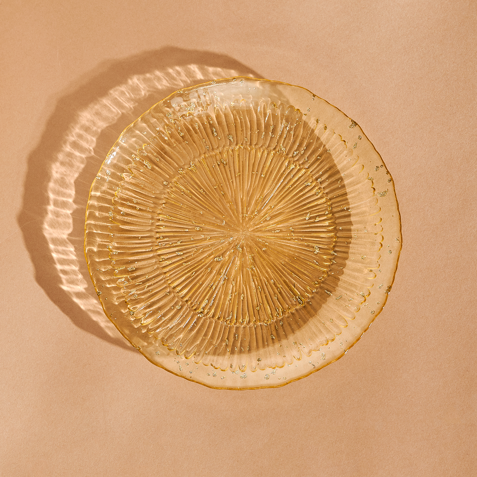 Тарелка Limone Siciliano мозаика с геометрическими фигурами большая желтый тм флексика