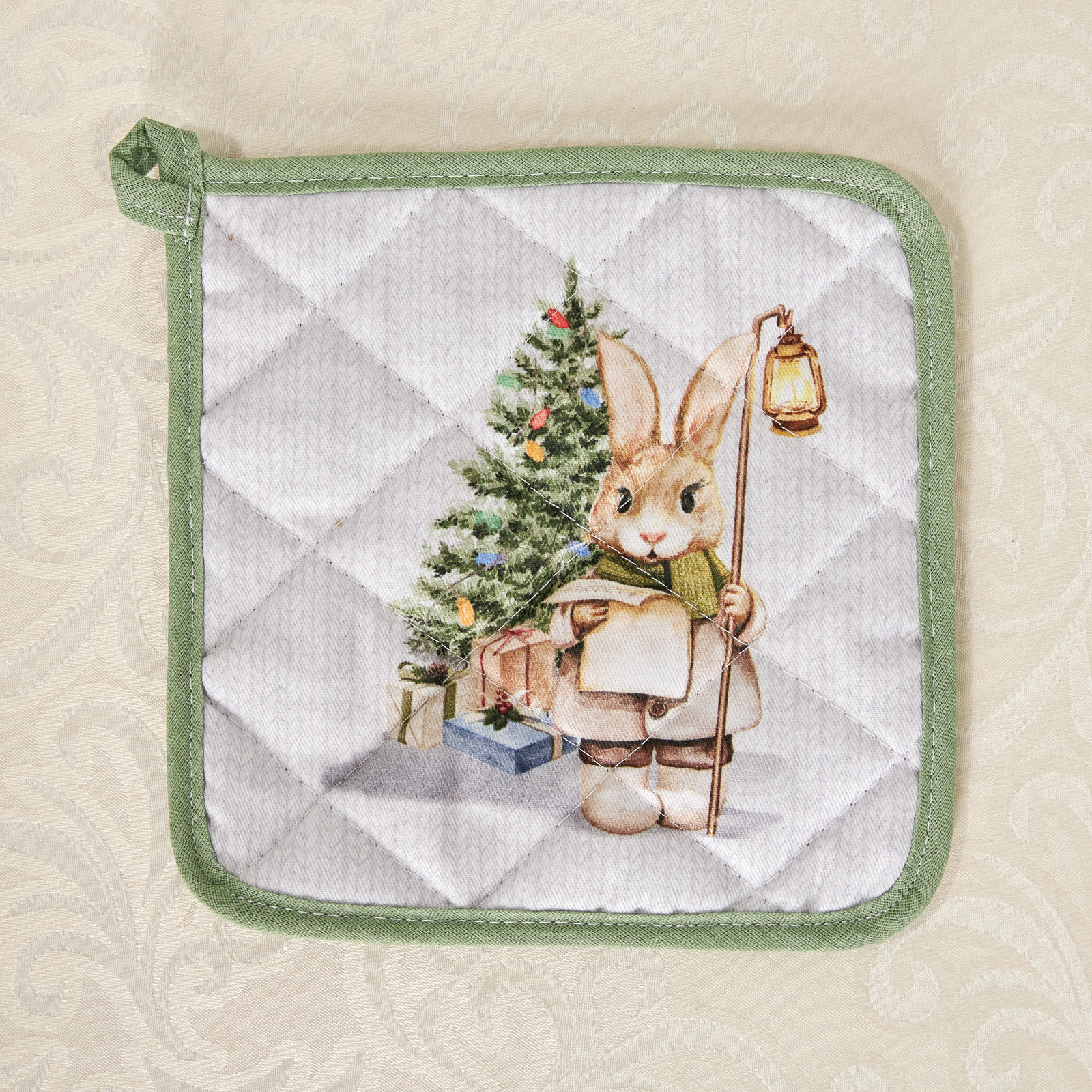 Прихватка Christmas Bunny - фото № 2