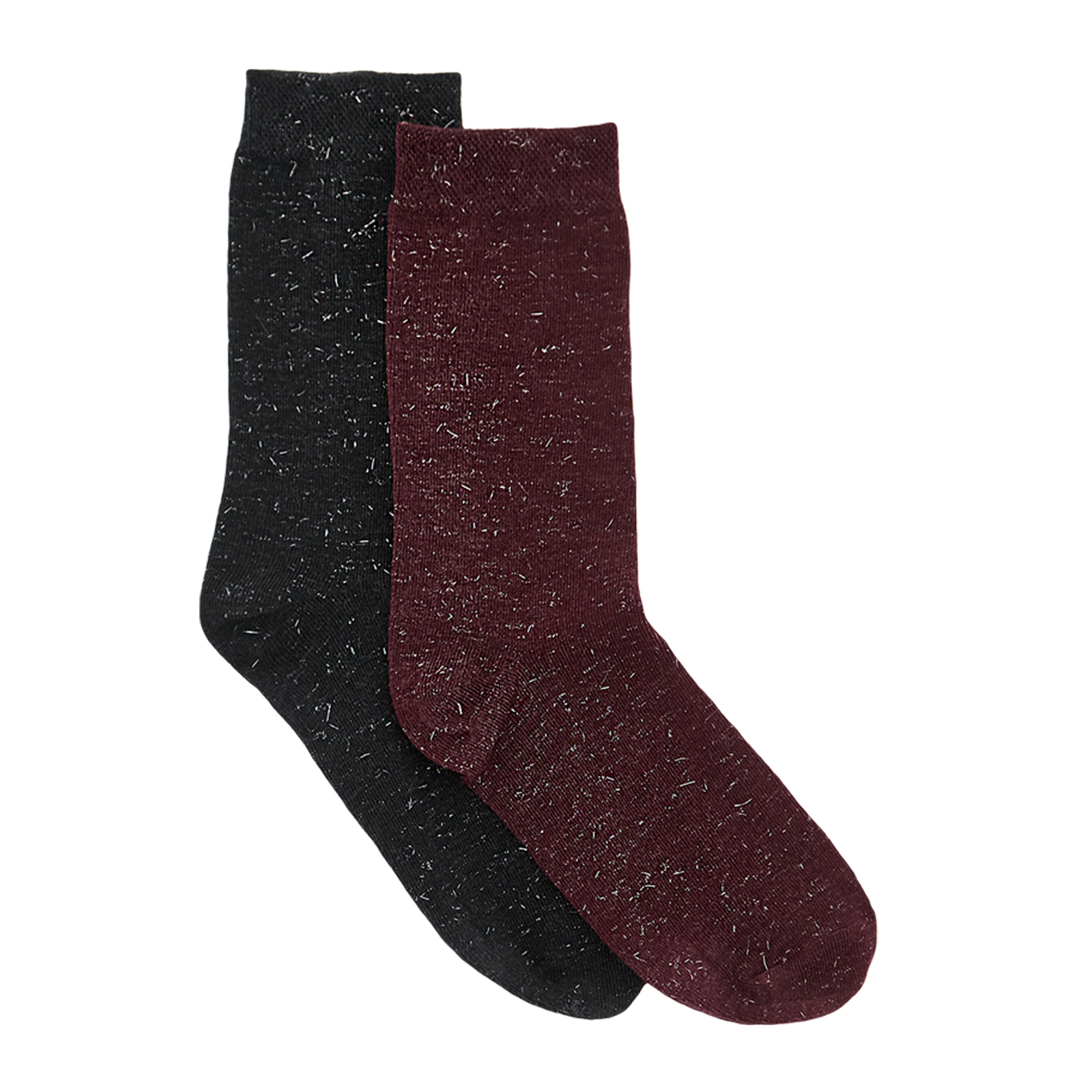 Носки Жанет, 2 пары CozyHome, цвет черно-бордовый, размер 38-40