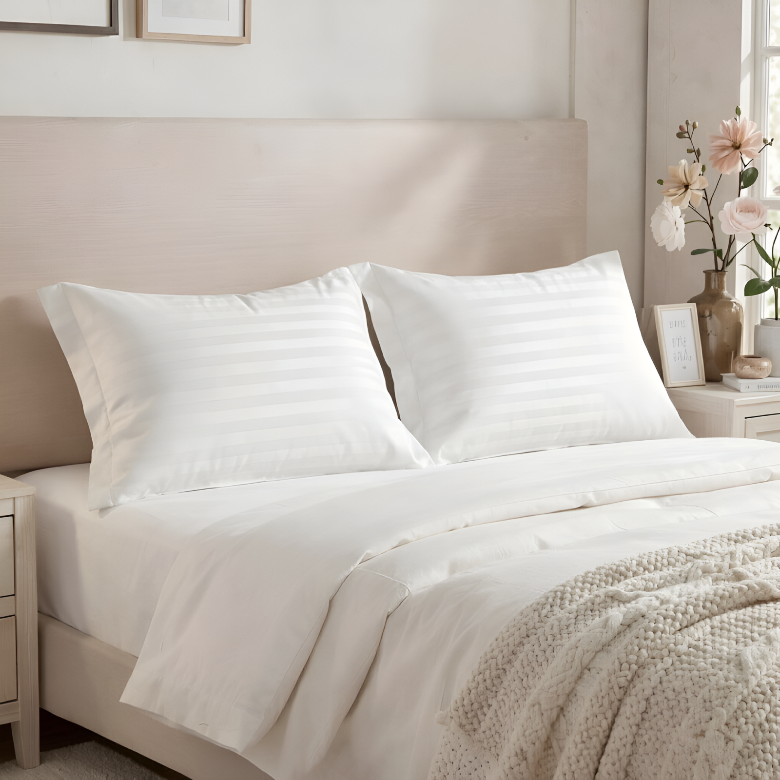 Комплект наволочек Белый с ушками 40157