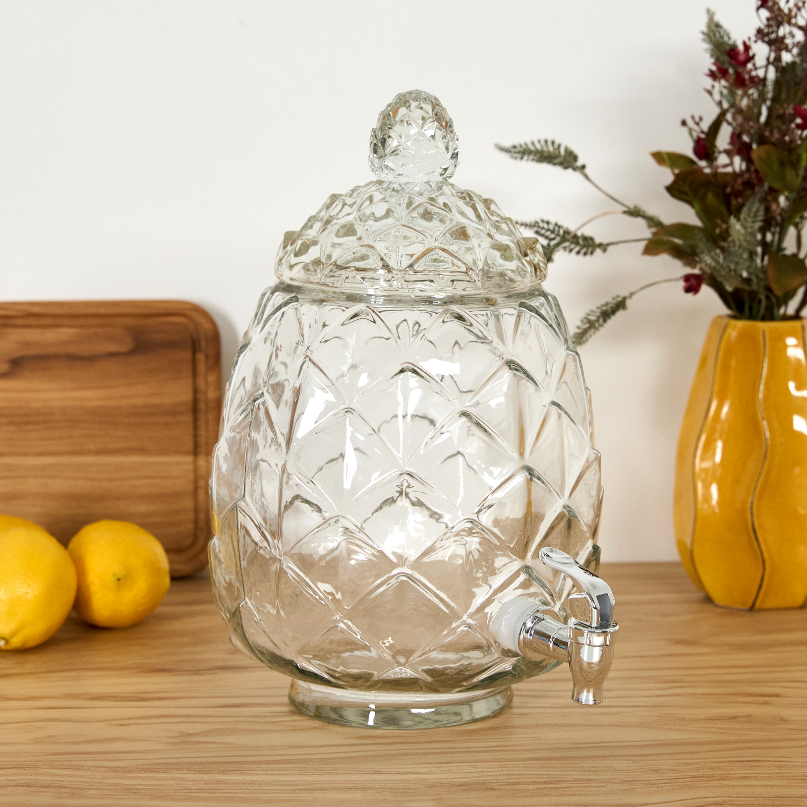 Лимонадник с краном 5,8 л Crystal CozyHome, цвет прозрачный, размер Один размер - фото 1