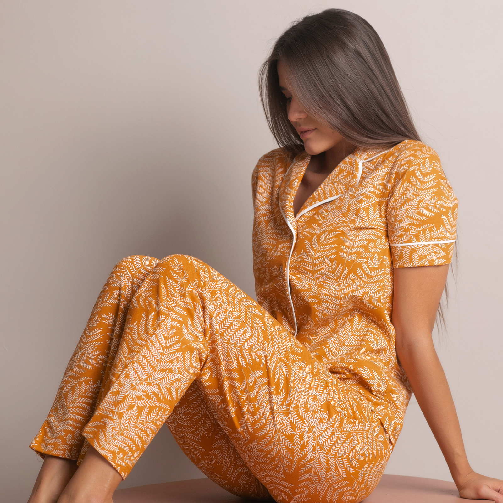Пижамный верх Аrancione CozyHome, цвет оранжевый, размер 42-44 - фото 4
