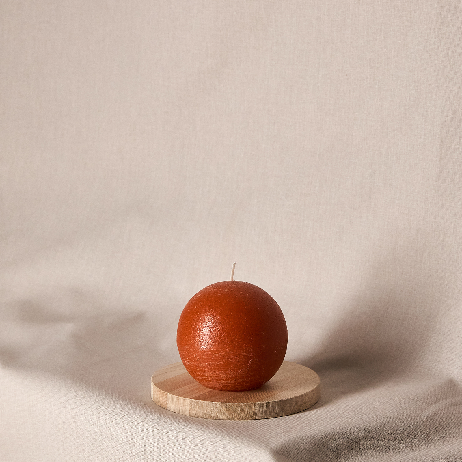 Свеча Пламя/Fiamma круглая, терракота