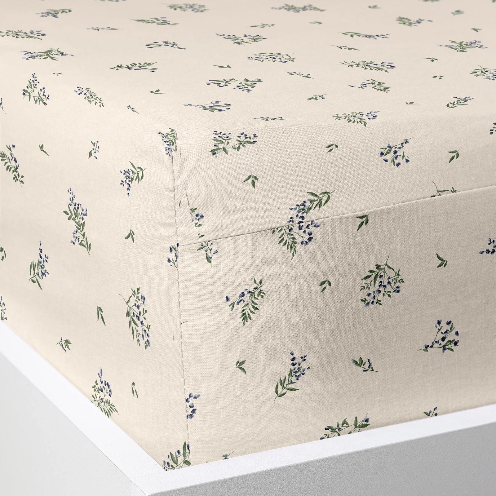 Простыня на резинке Туманные цветы/Misty flowers