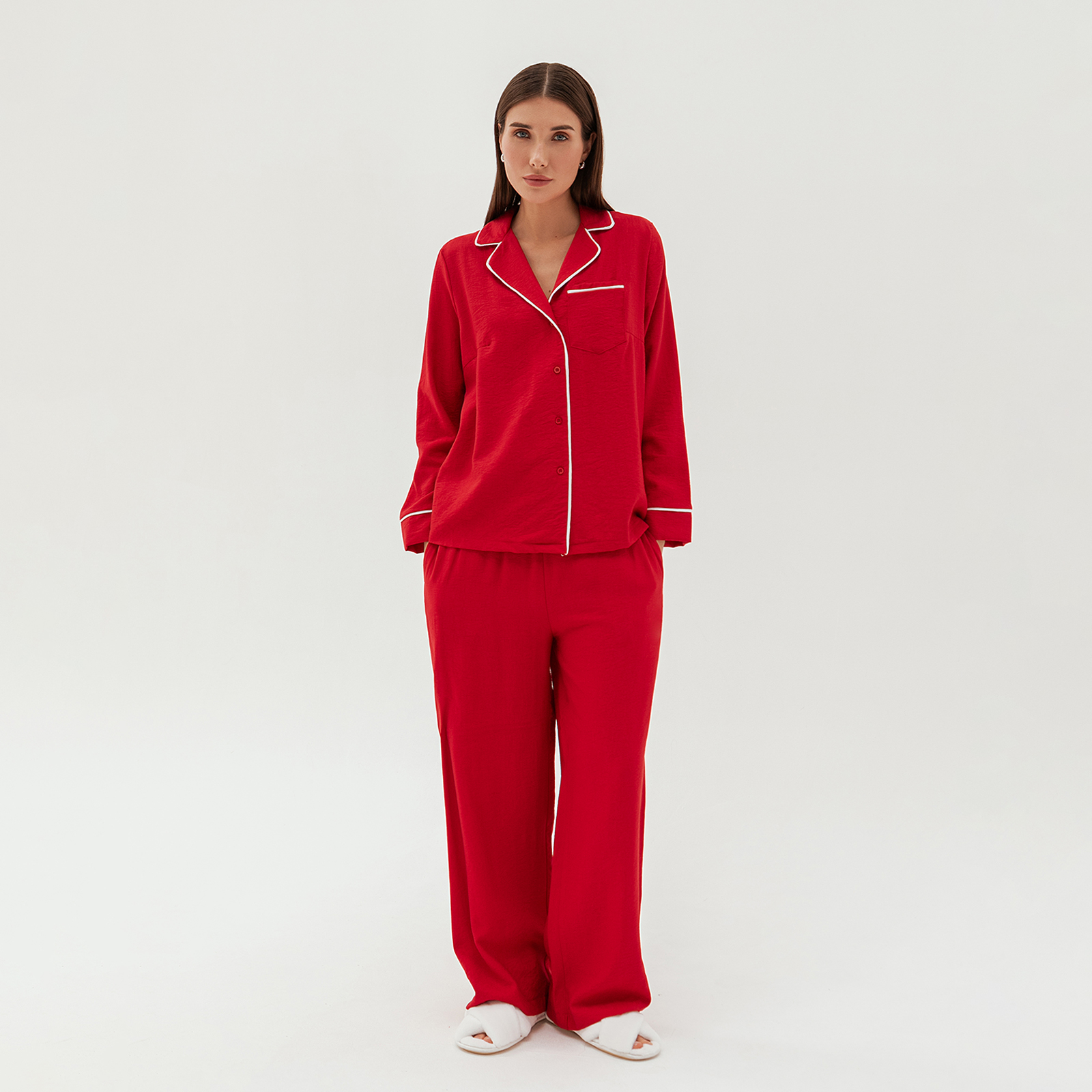 Пижама Red holiday I жен пижама с брюками арт 16 0661 красный р 46