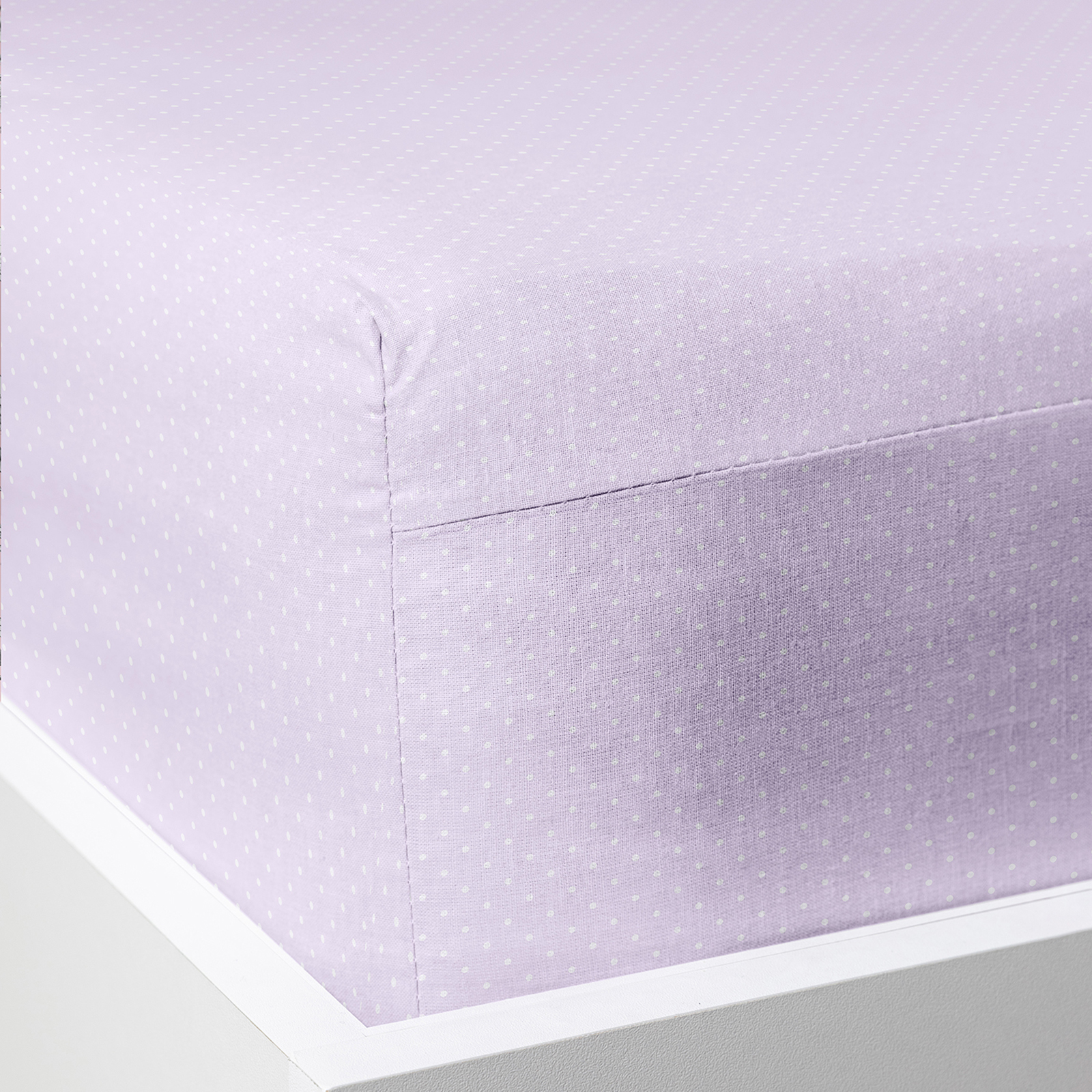 Простыня на резинке Лаванда (горошек)