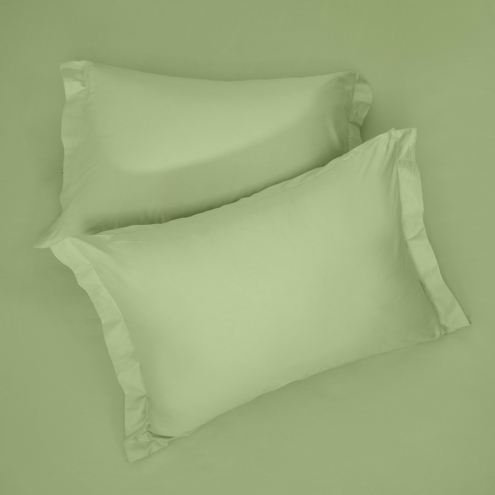 Комплект наволочек Foam green CozyHome, цвет зеленый, размер 50х70 - фото 1