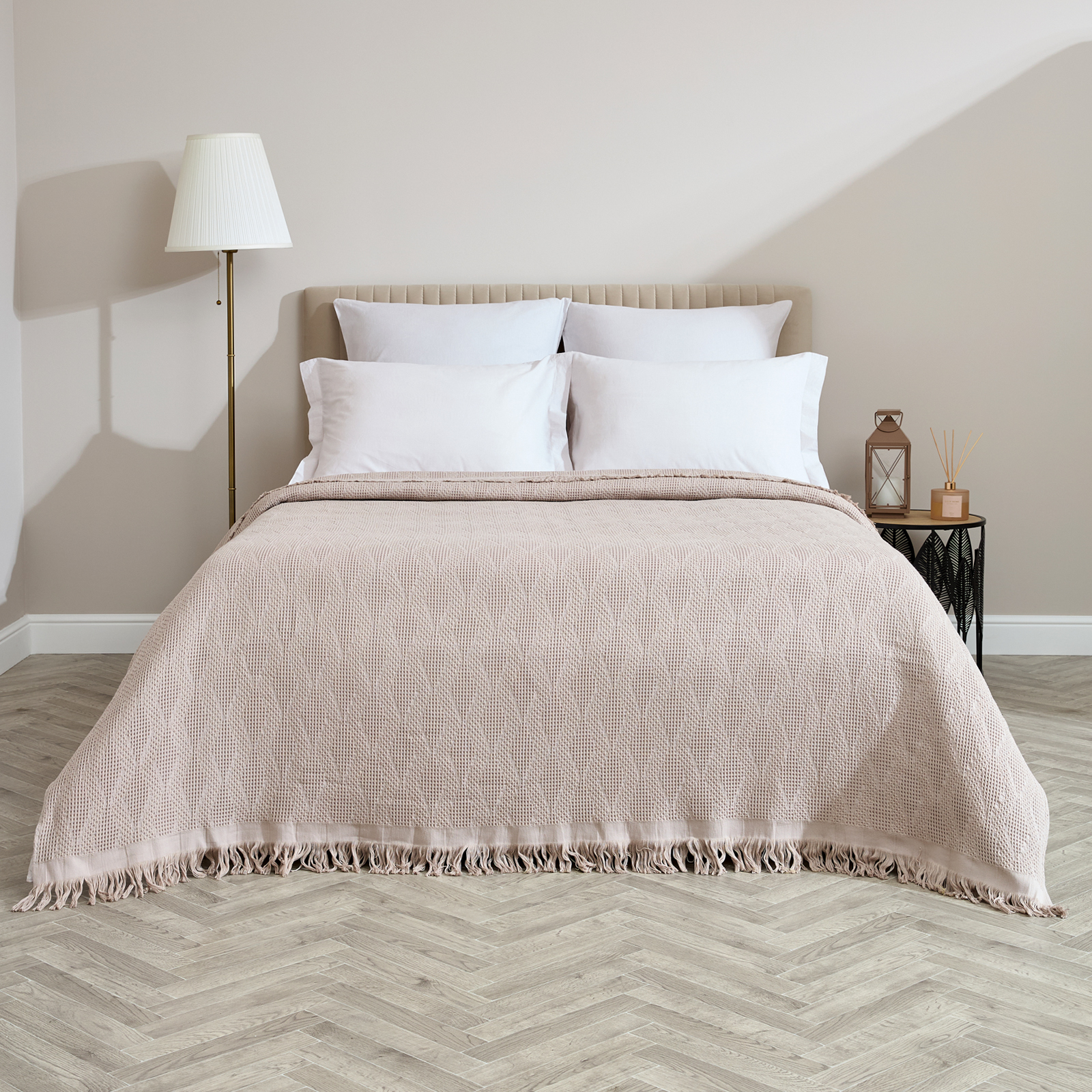 Покрывало Вафля/Cialda, бежевое