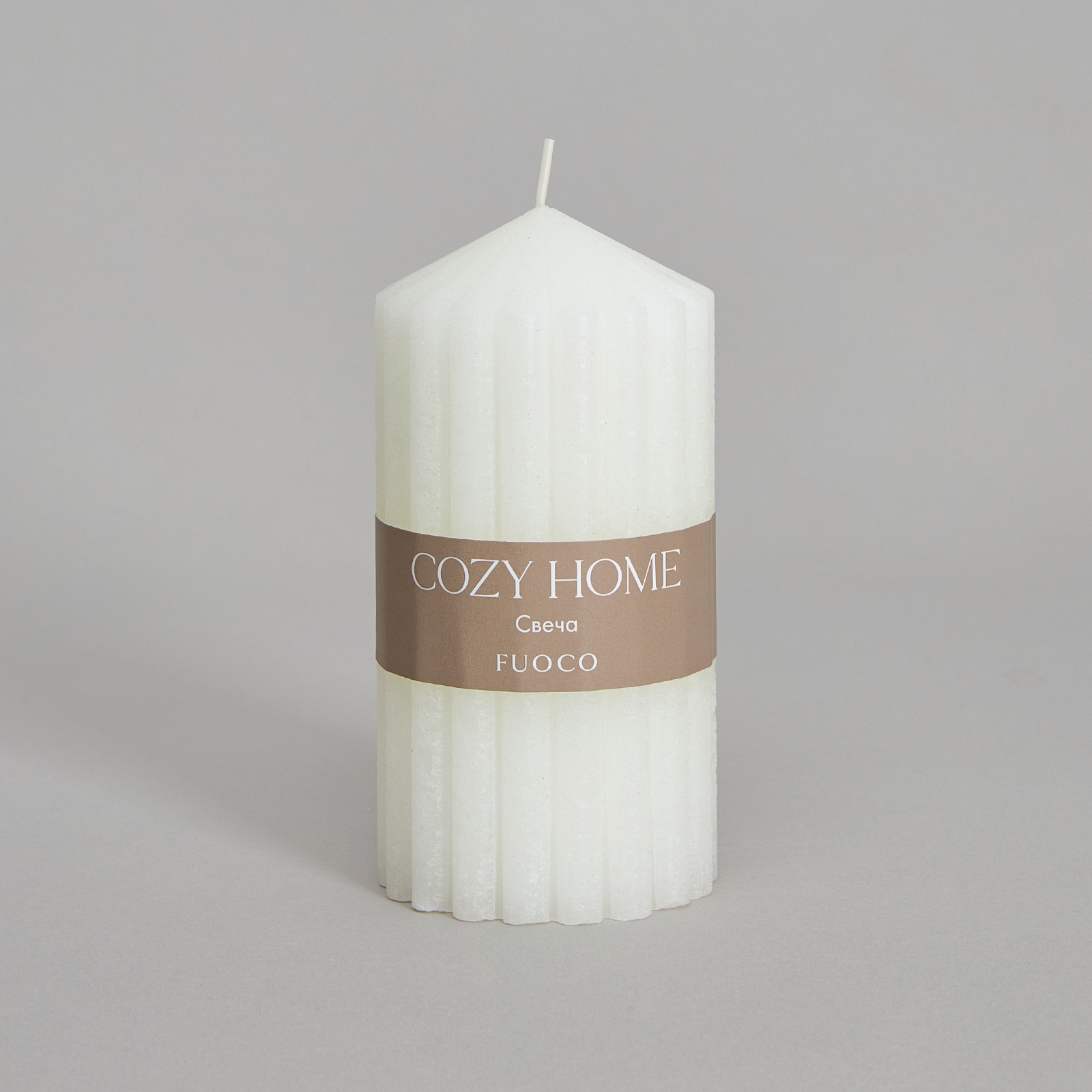 Свеча Огонь/Fuoco, белая