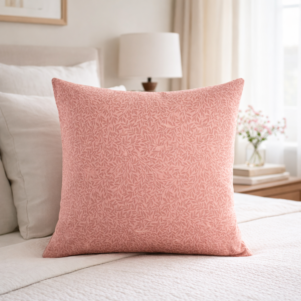 Комплект наволочек Латери (листья), коричневый