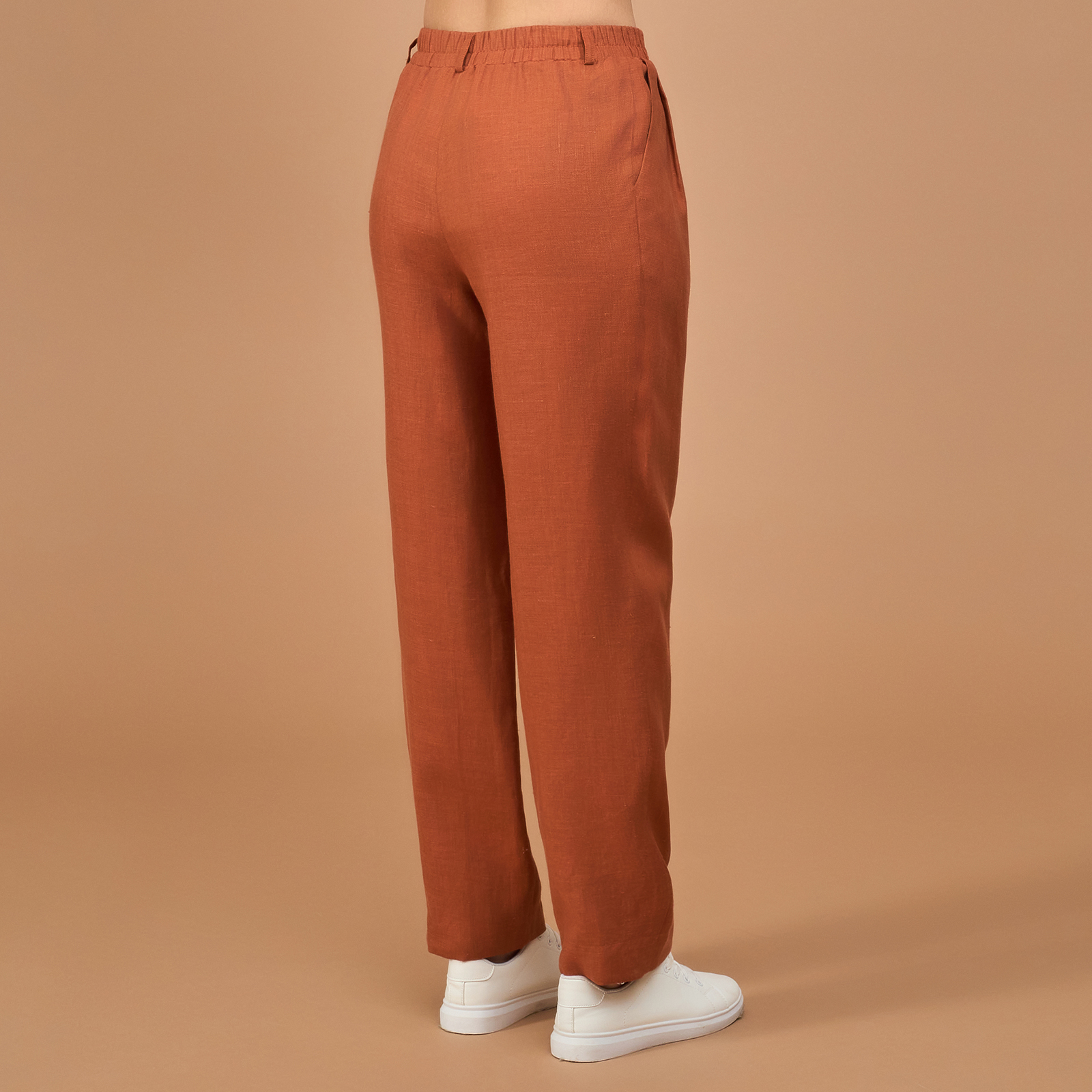 Брюки Lino, оранжевые CozyHome, цвет оранжевый, размер 44 - фото 4