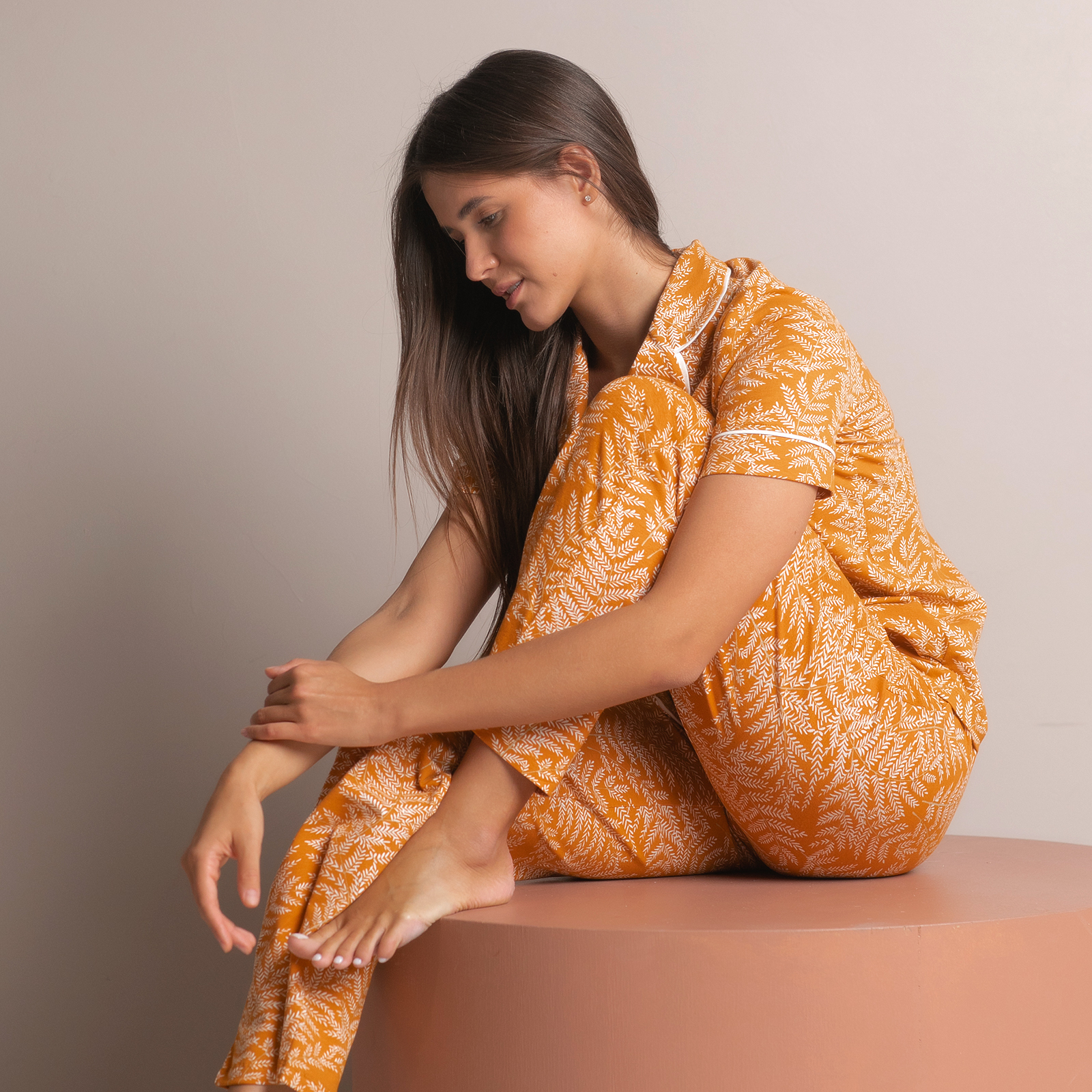 Пижамный верх Аrancione CozyHome, цвет оранжевый, размер 42-44 - фото 2