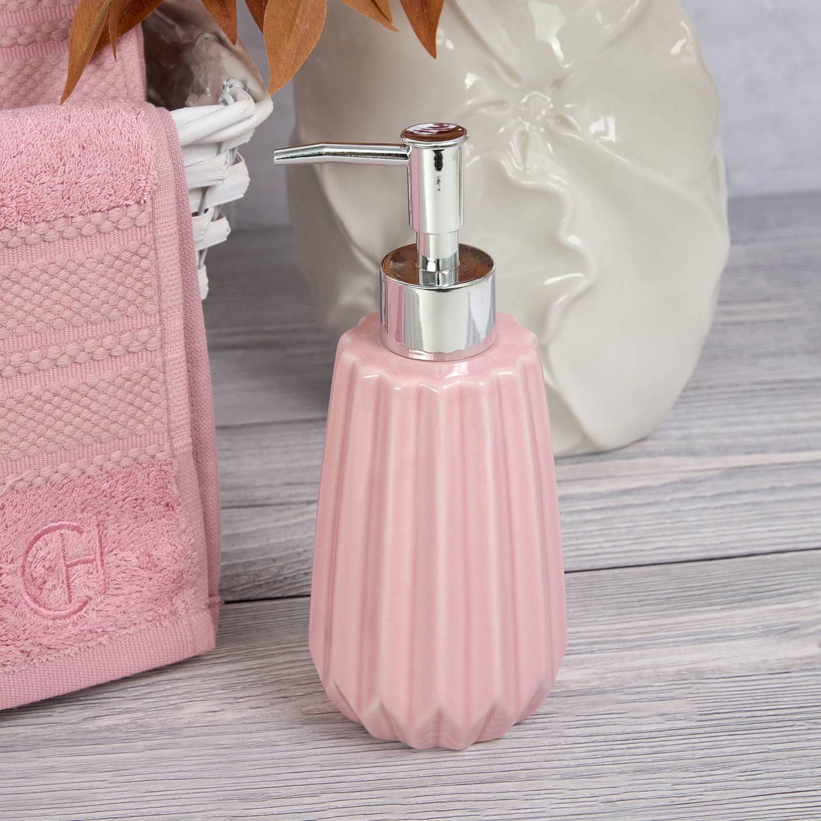 Дозатор для мыла Rotondo CozyHome, цвет розовый, размер Один размер - фото 1