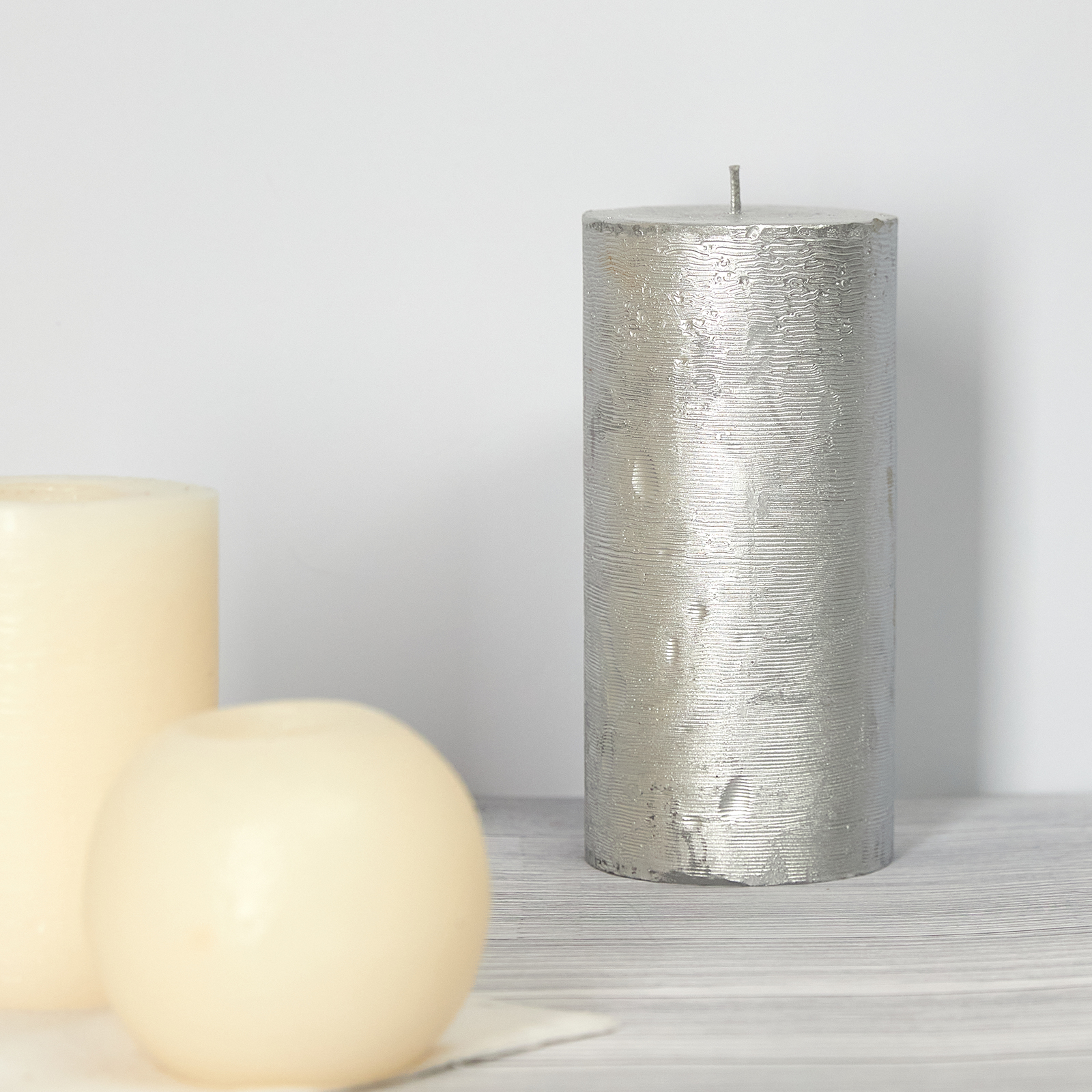 Свеча Пламя серебра/Fiamma Silver классическая I