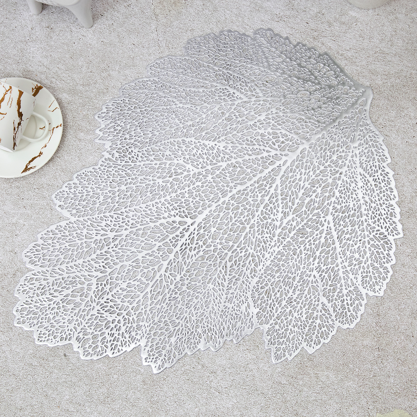 Плейсмат Silver leaf CozyHome, цвет серебряный, размер Один размер - фото 1