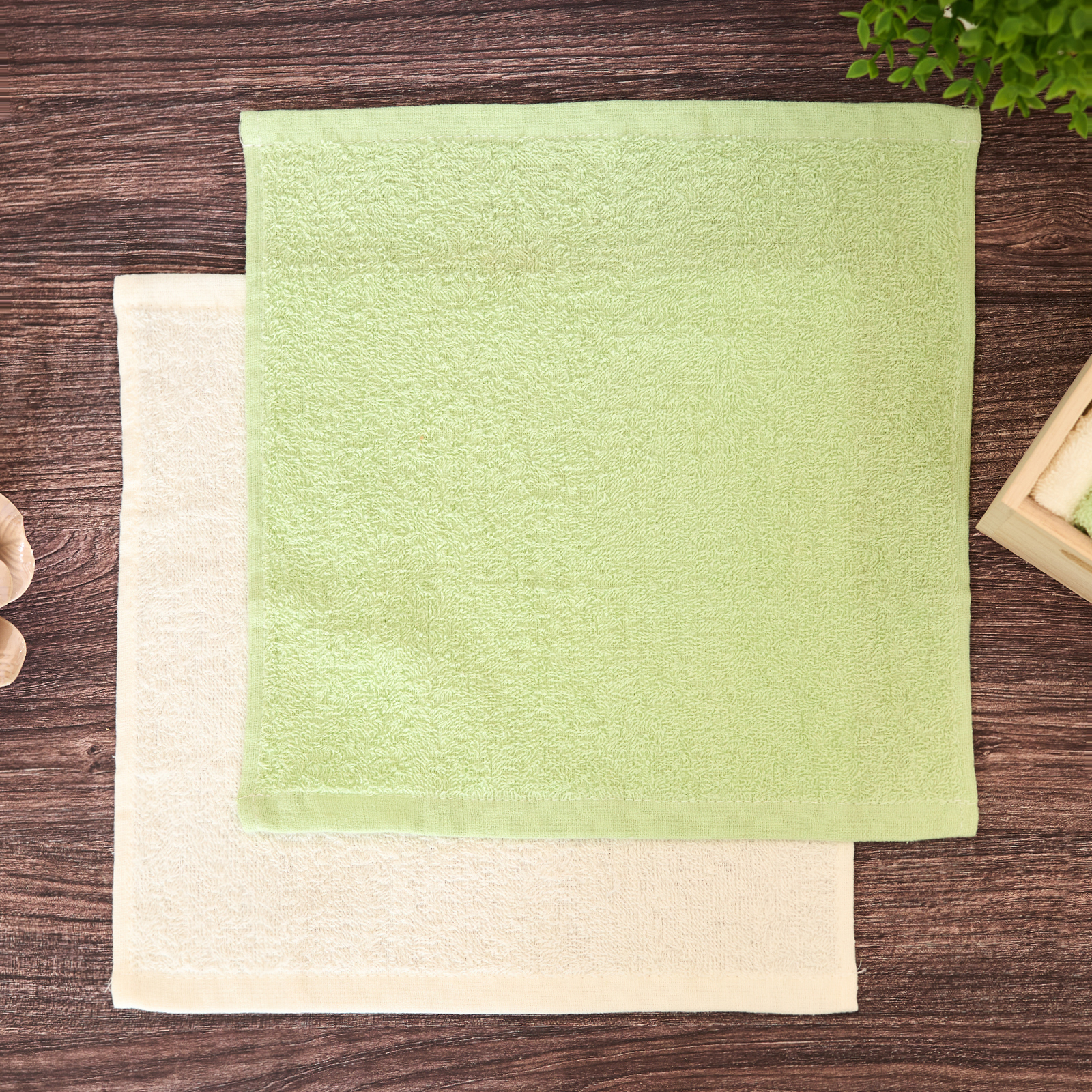 Комплект махровых полотенец Donara , 6 шт. CozyHome, цвет зеленый, размер 30х30 - фото 3