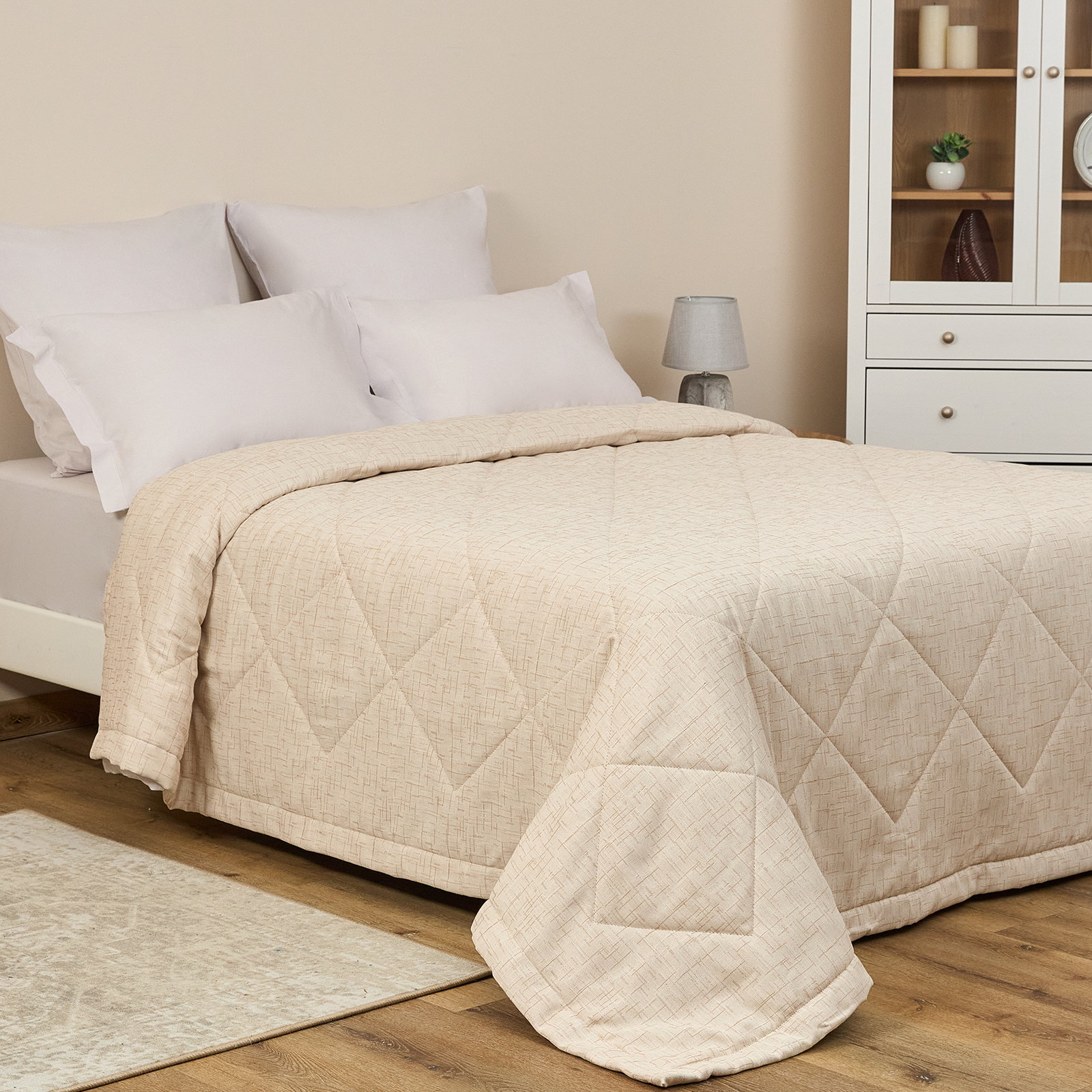 Покрывало Блеск/Lucentezza, бежевое