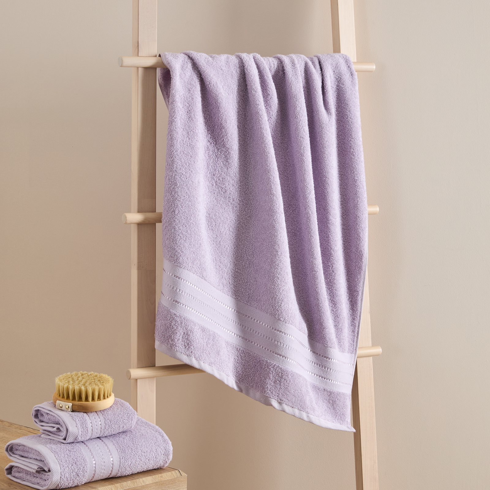 Полотенце махровое Базена/Basena, фиалка