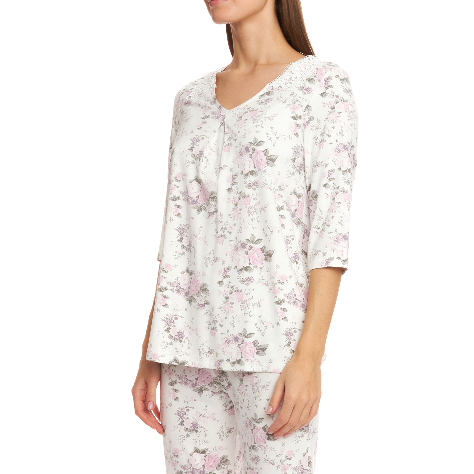 Пижама Rozetto CozyHome, цвет белый, размер 46 - фото 2