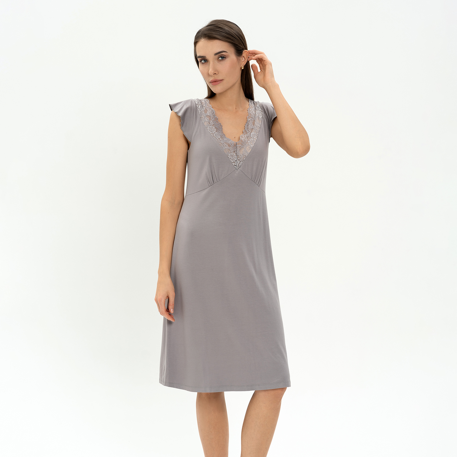Сорочка Doris Cooper IV CozyHome, цвет серый, размер 42-44