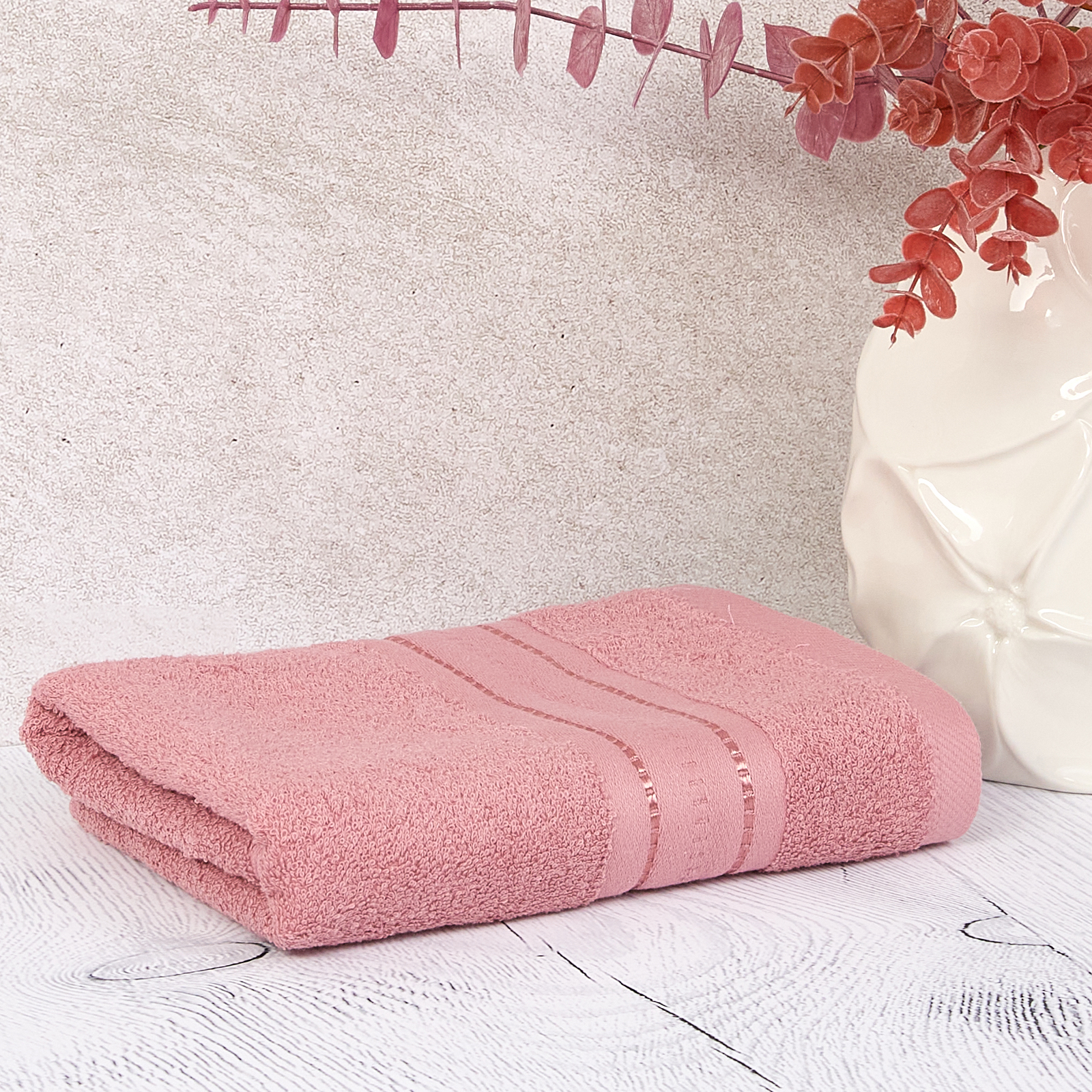 Полотенце махровое Basena, пудровое CozyHome, цвет розовый, размер 30х50