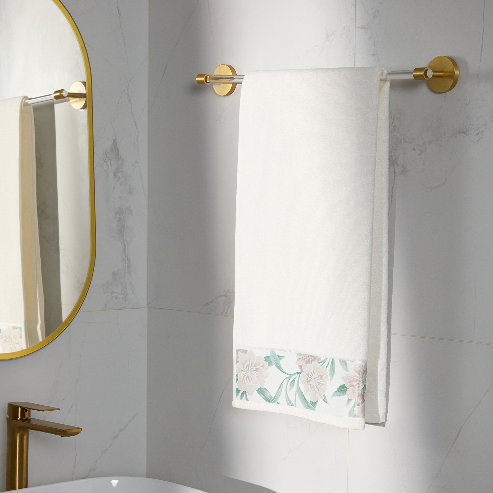 Полотенце махровое Розовый квадрат/Casella rosa