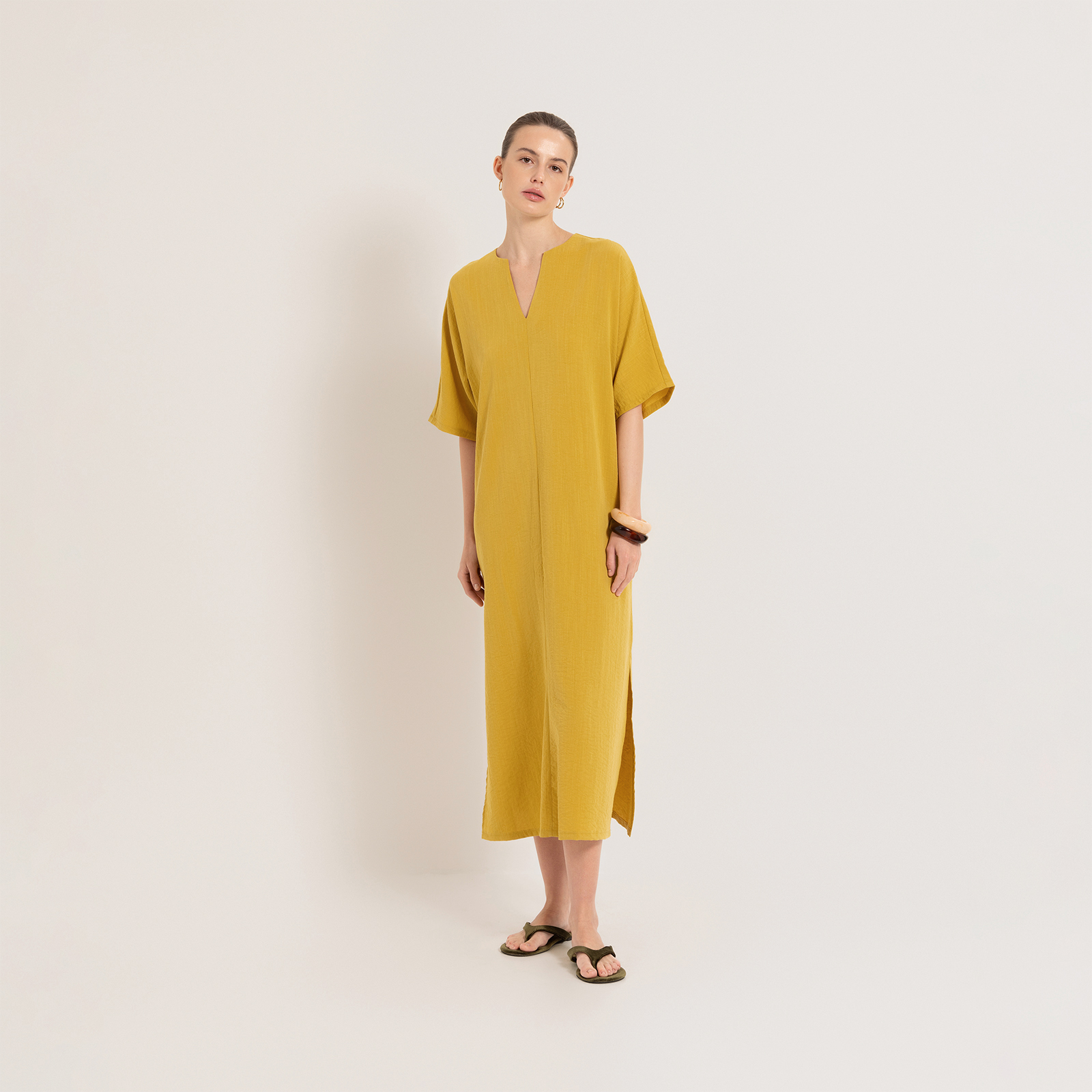 Платье Вдохновение/Respiro, горчица