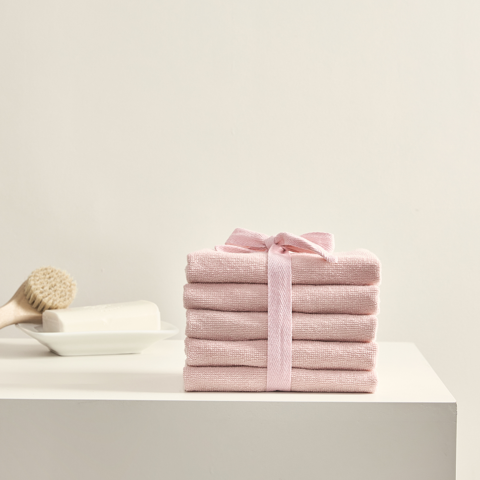 Комплект махровых полотенец Alver, розовый комплект махровых полотенец размер 40x70 см 3 шт цвет розовый