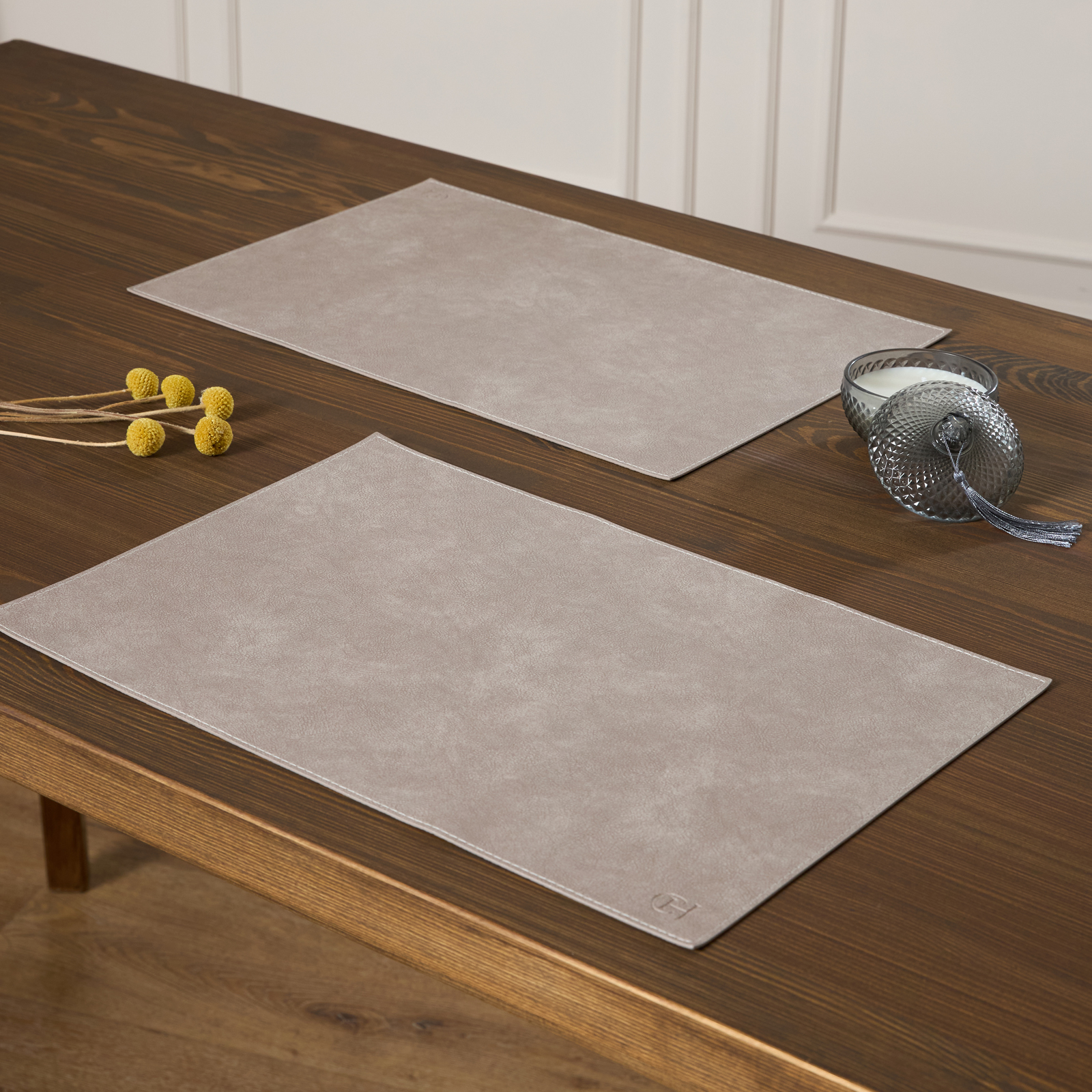 Набор плейсматов Рикки/Ricky, серый