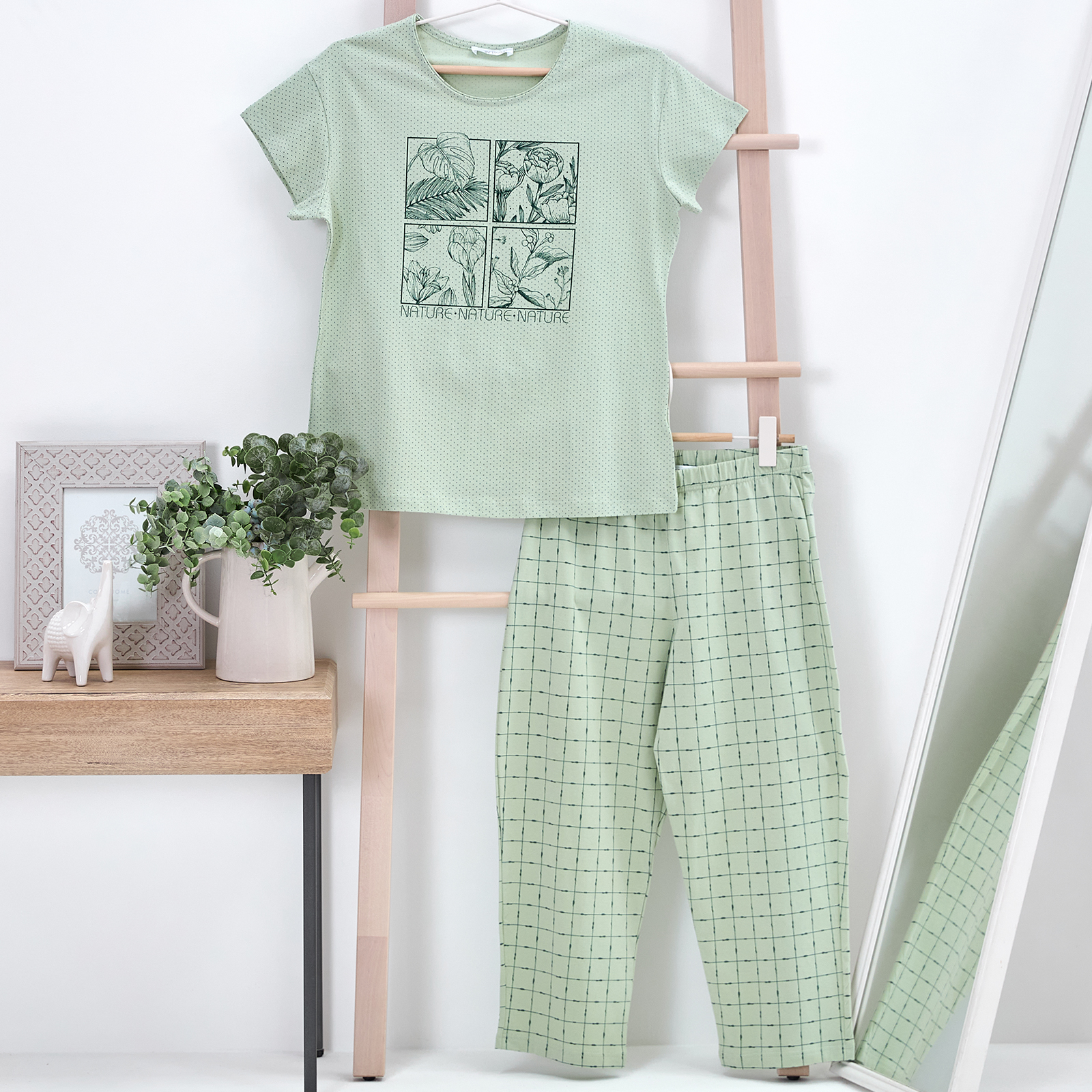 Пижама Bella CozyHome, цвет зеленый, размер 46