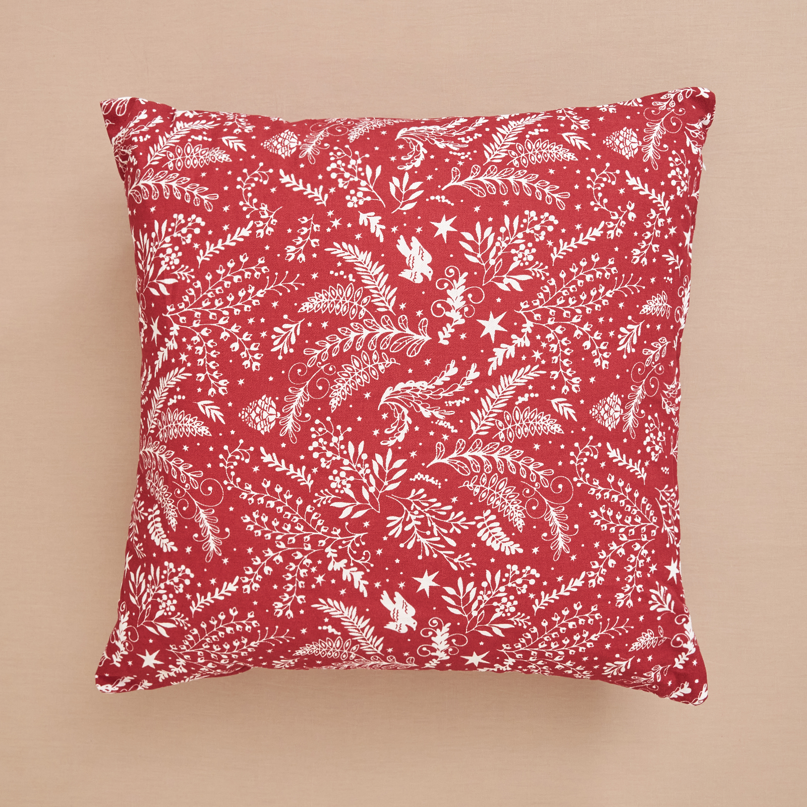 Подушка декоративная Natalizio CozyHome, цвет красный, размер 45х45 - фото 1