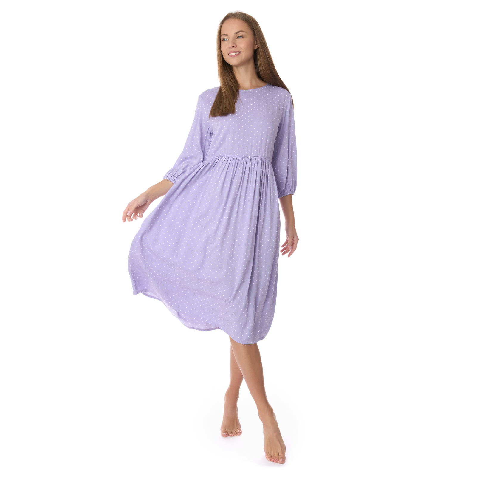 Платье Emilia-Romagnia CozyHome, цвет сиреневый, размер 46