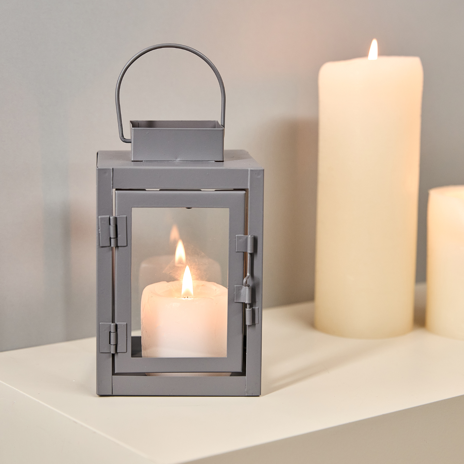 Подсвечник Фонарь/Lanterno, серый