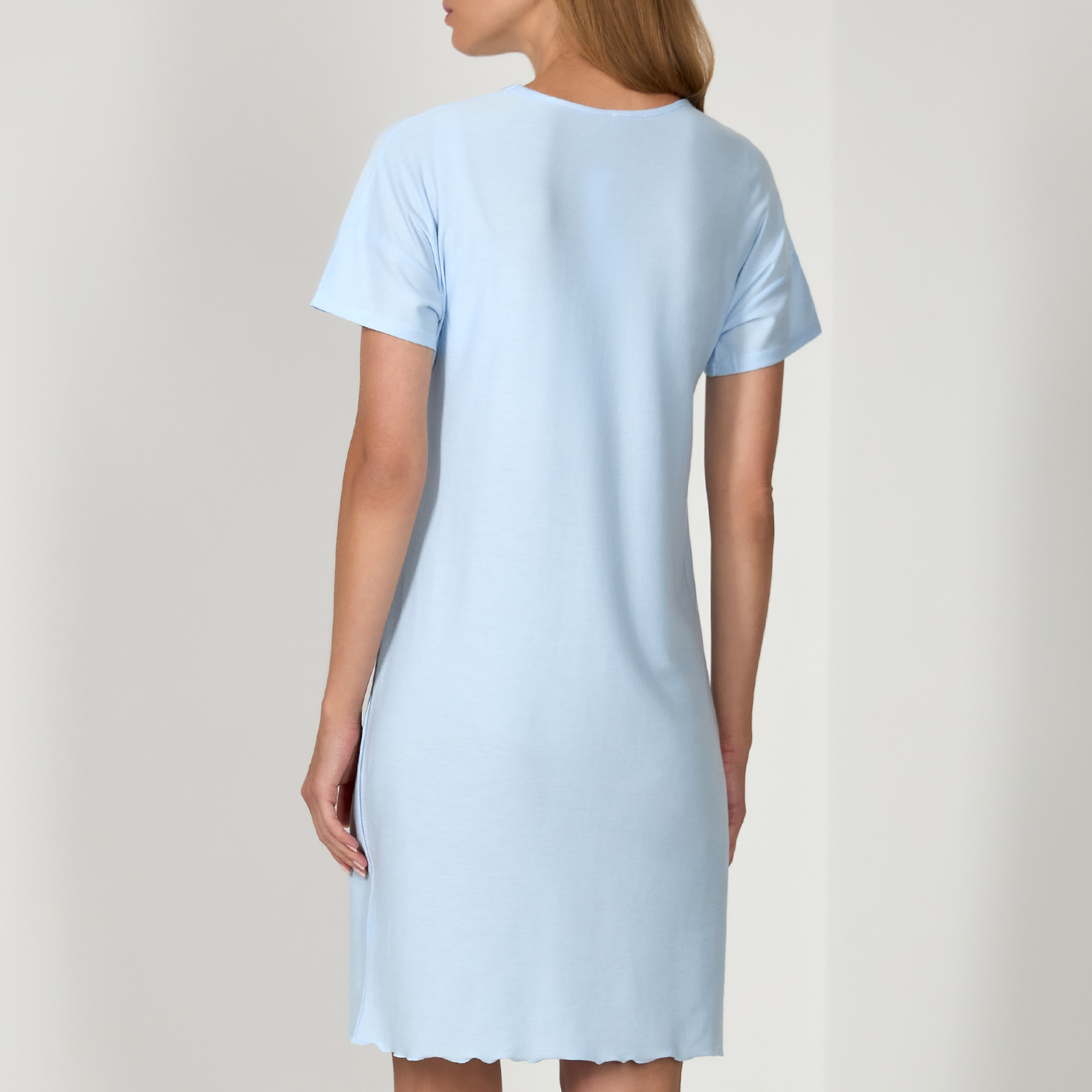 Сорочка Bianca CozyHome, цвет голубой, размер 44 - фото 4