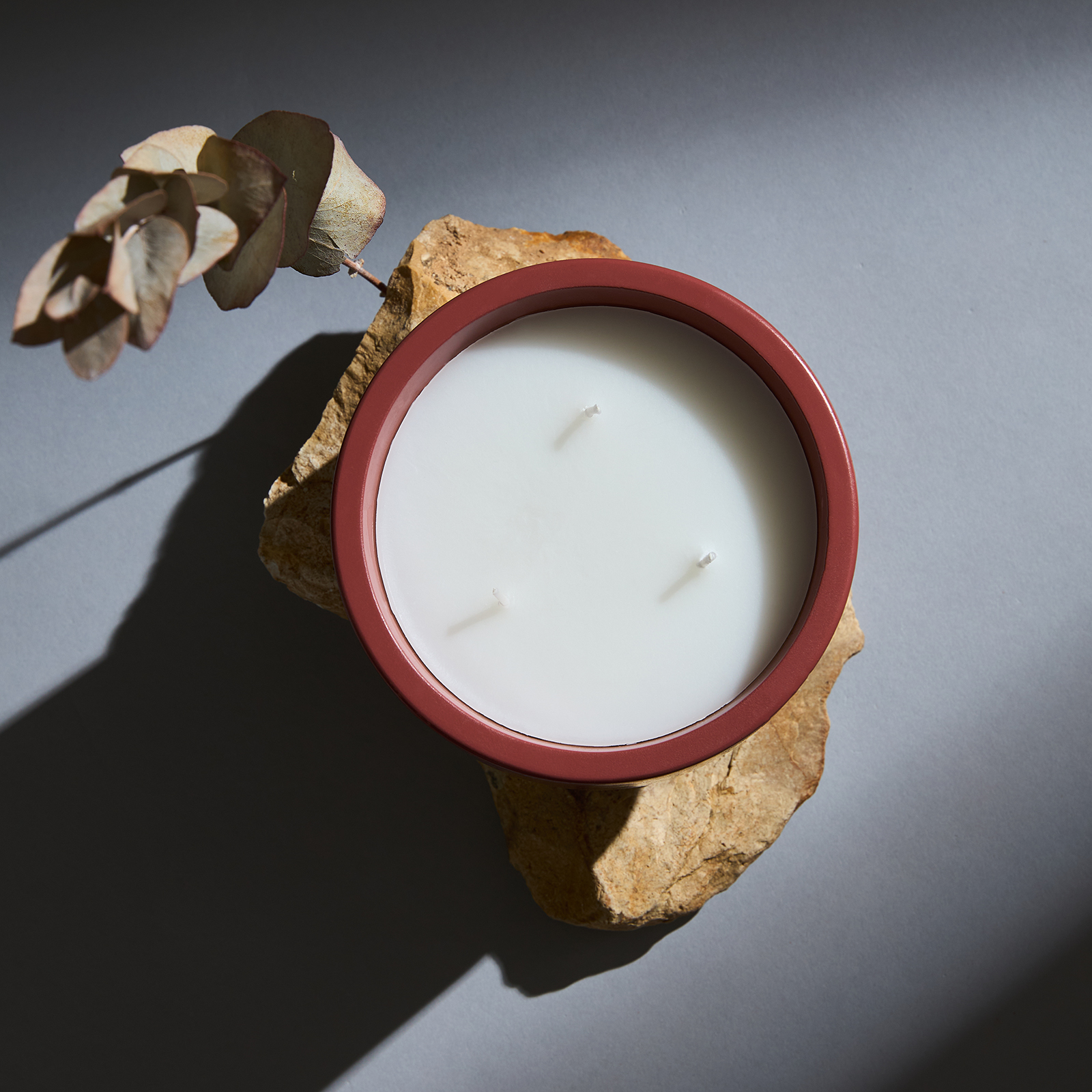 Свеча ароматическая Apple Cinnamon, 190 гр. CozyHome, цвет терракотовый, размер Один размер - фото 4