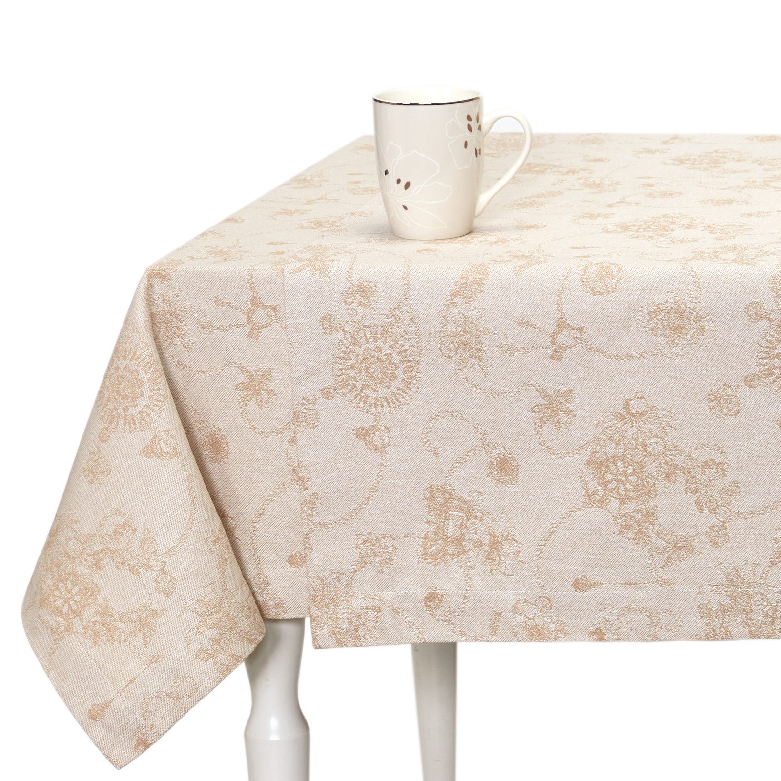 Скатерть-дорожка Ancora, бежевая кружевная скатерть для стола в корейском стиле плюшевая дорожка для кровати бежевая обложка для тв кабинета свадебное полотенце